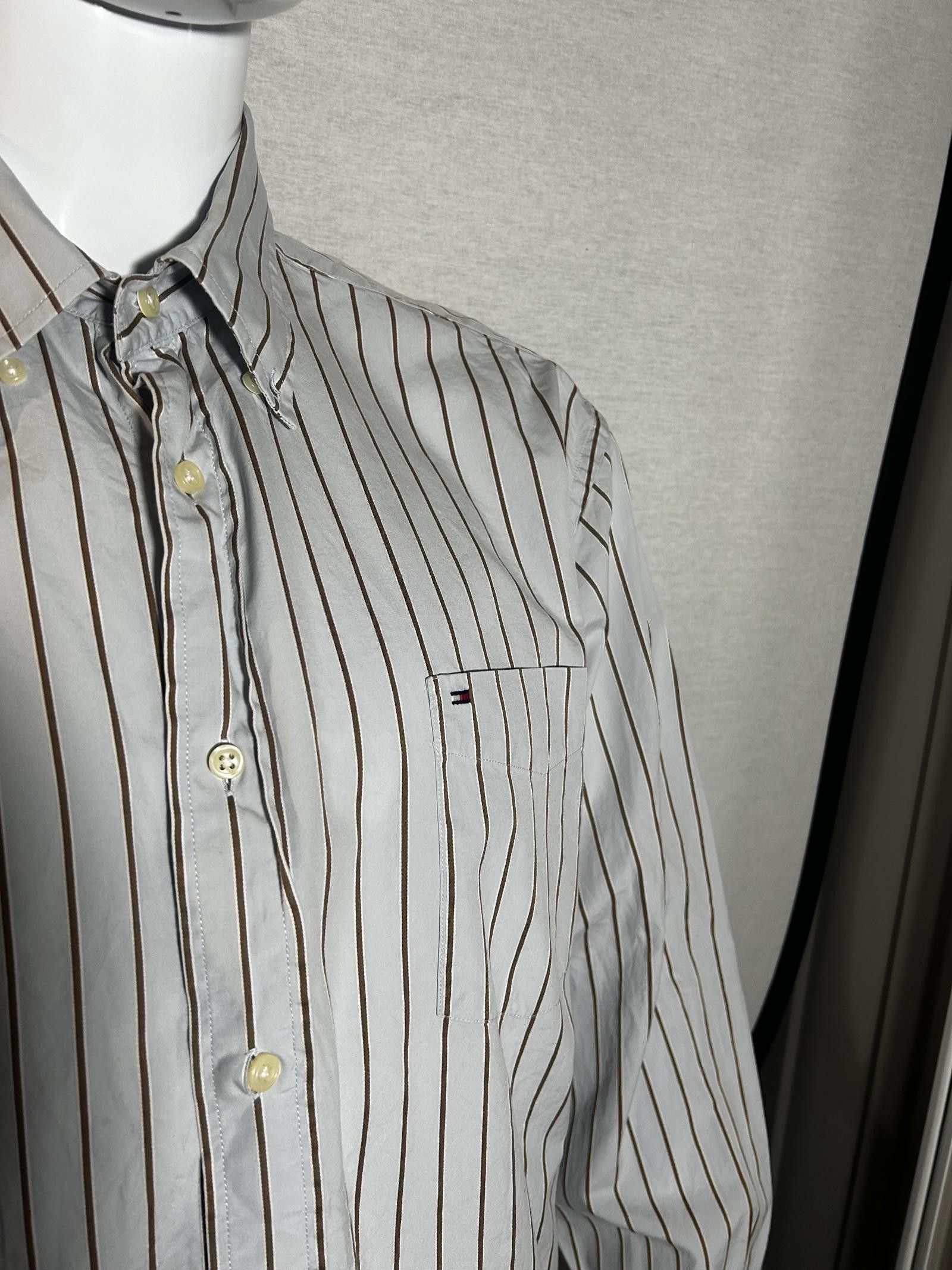 Tommy Hilfiger Tommy Hilfiger Striped Button-Up Shirt - Classic Style Size US L / EU 52-54 / 3 - 3 Thumbnail