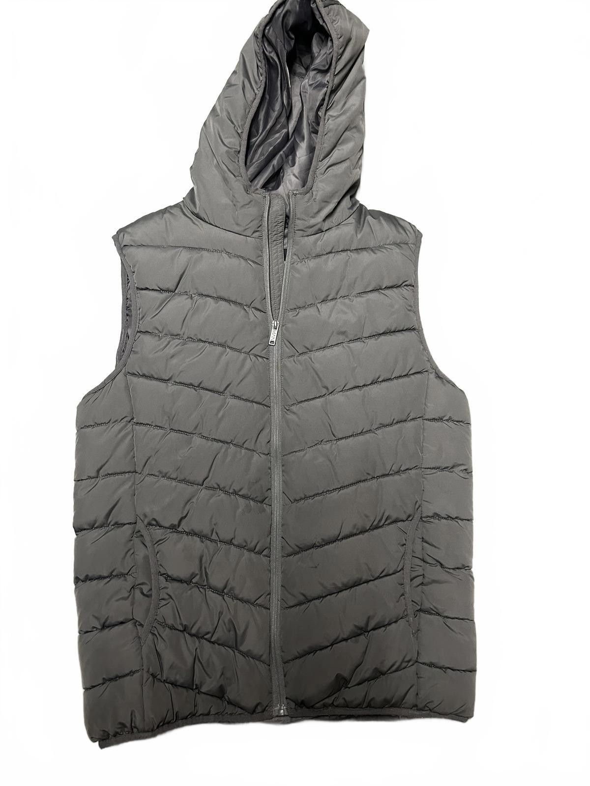 7 For All Mankind Stylish Padded Grey Vest with Hood by MAN Size US S / EU 44-46 / 1 - 2 Thumbnail