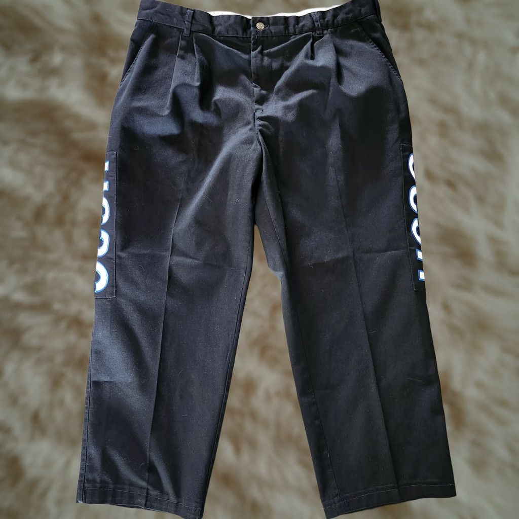 Vintage VINTAGE Simpson Racing Pants Mens 42x28 Black Pleated USAC Embroidered USA Made Pants Size US 36 / EU 52 - 1 Thumbnail