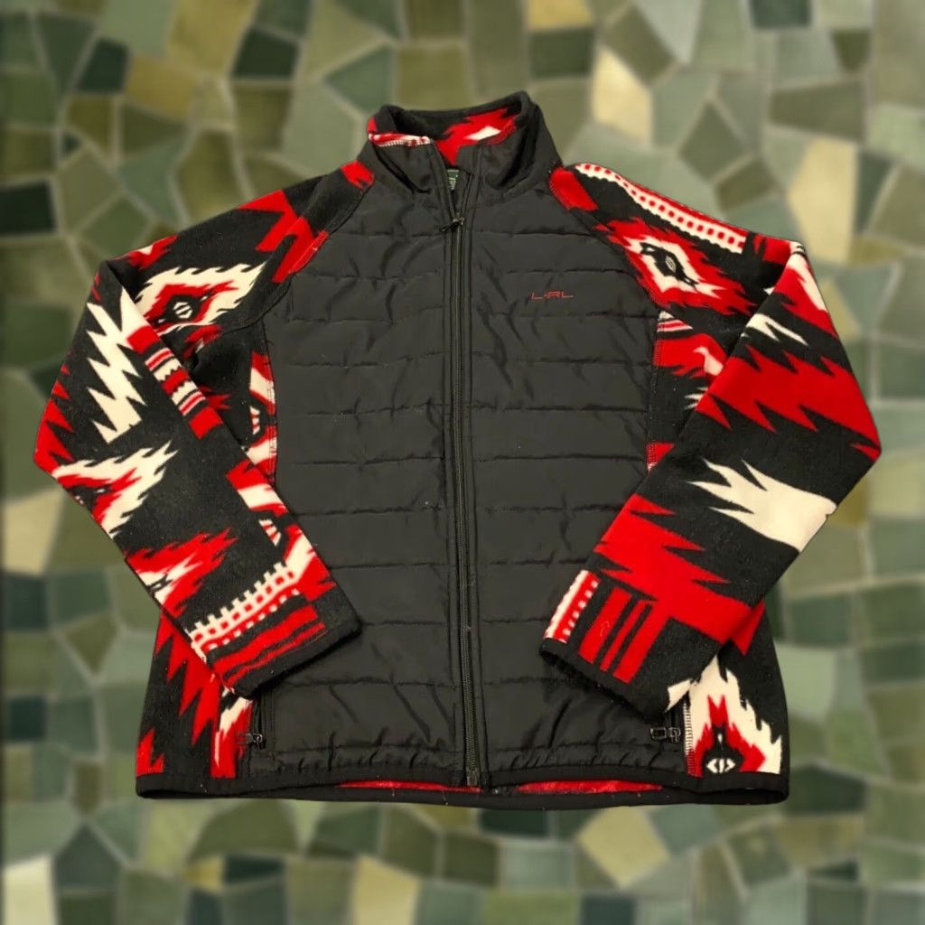 Ralph Lauren Ralph Lauren Active LRL Jacket Womens Black Medium Aztec Full Zip Fleece Size M / US 6-8 / IT 42-44 - 1 Thumbnail