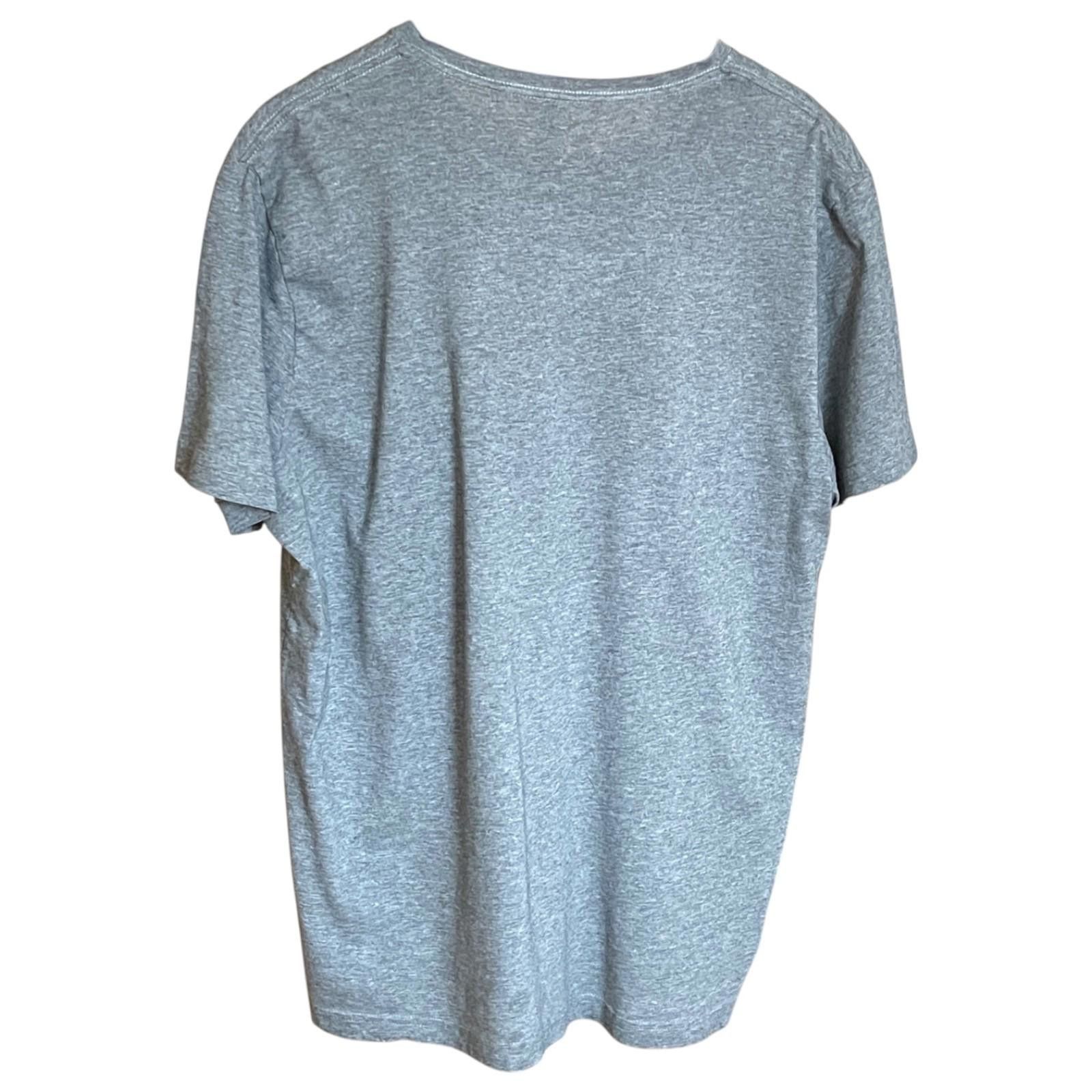 Puma Puma Mens XL Gray V-Neck T-Shirt SS Athletic Casual Tee Size US XL / EU 56 / 4 - 2 Thumbnail