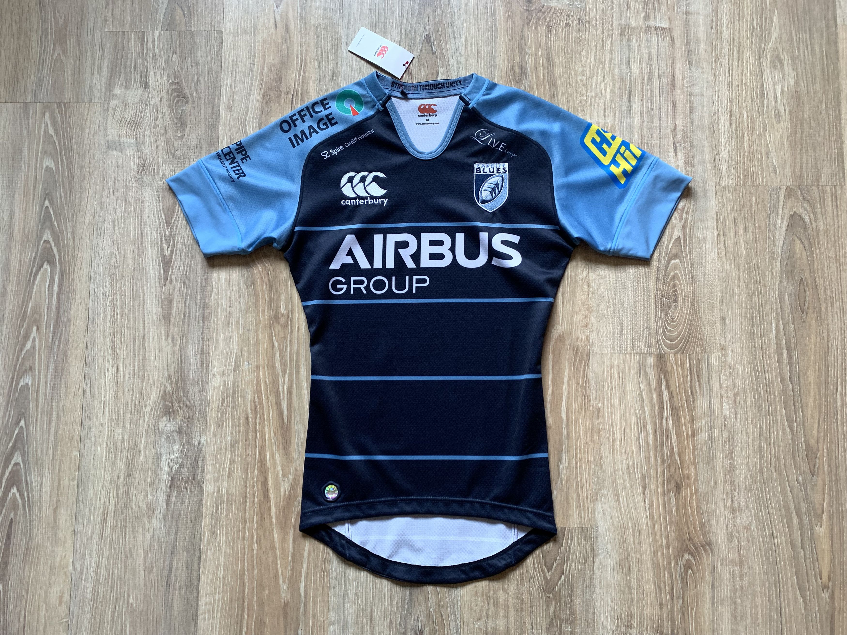 Canterbury of New Zealand Canterbury Cardiff Blues Home Rugby Jersey Size US M / EU 48-50 / 2 - 2 Thumbnail
