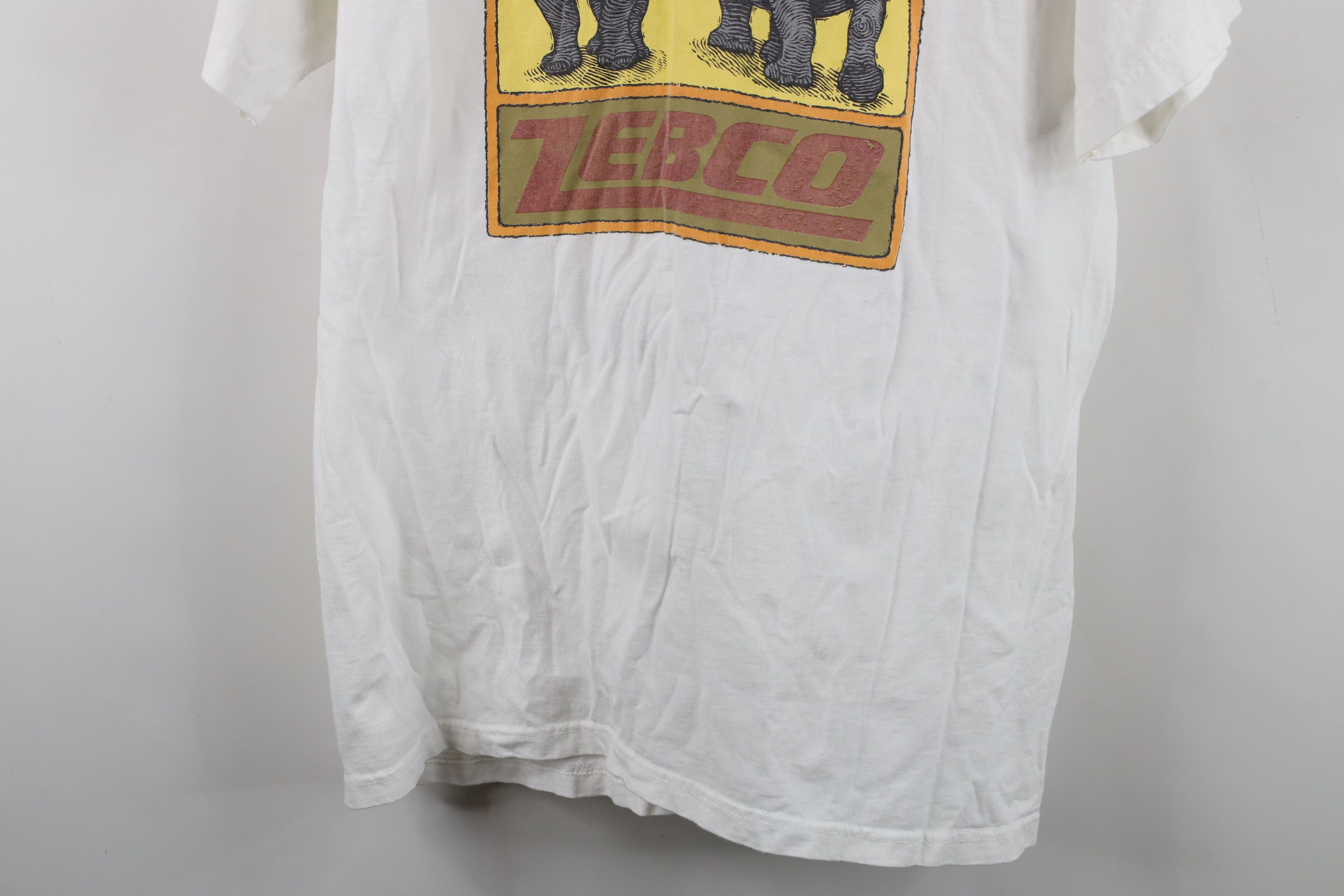 Vintage Vintage 90s Zebco Rhino Rods Fishing Short Sleeve T-Shirt Size US L / EU 52-54 / 3 - 12 Thumbnail