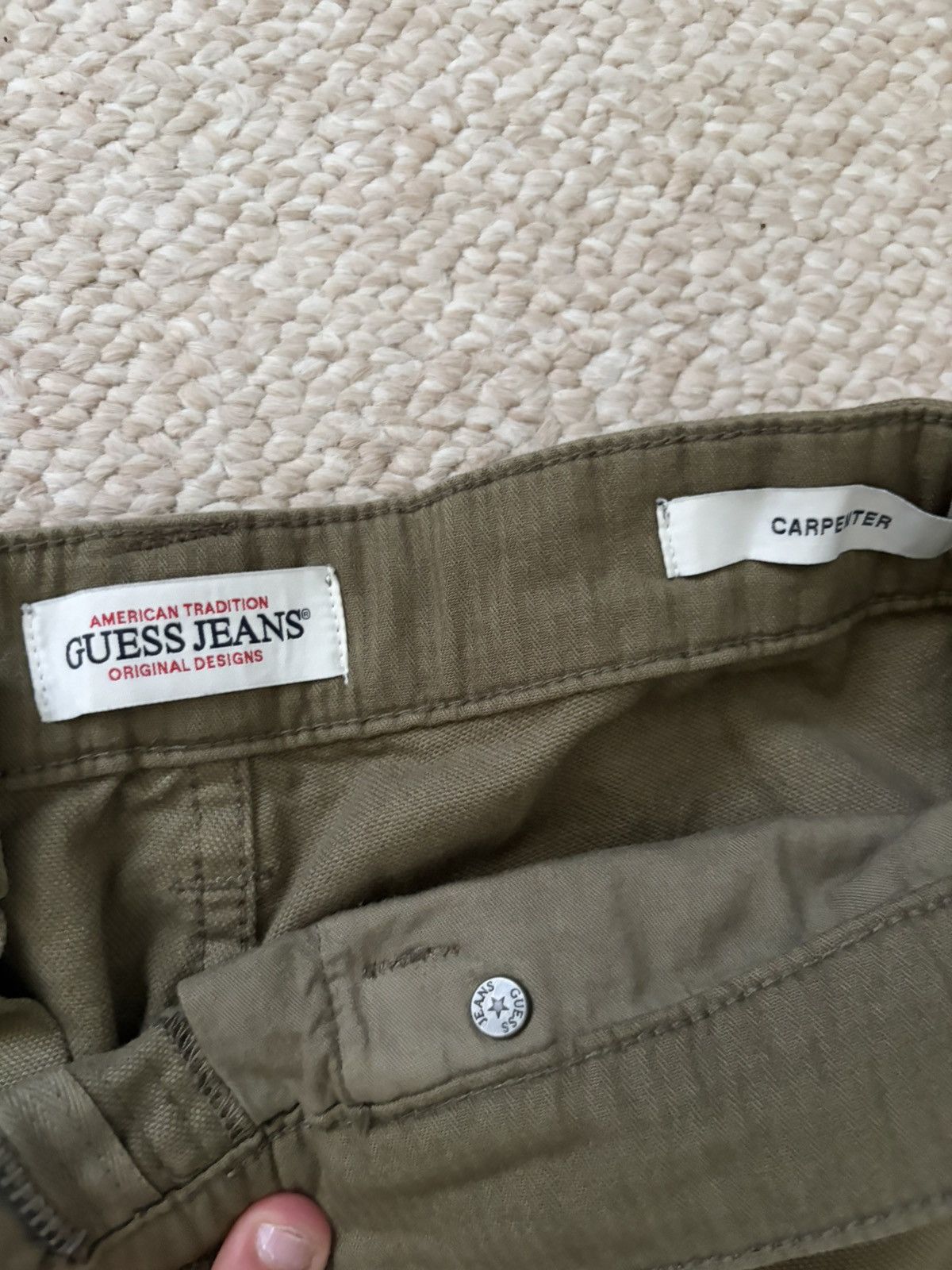 Guess Vintage Guess Carpenter Canvas Pants Size US 32 / EU 48 - 3 Thumbnail