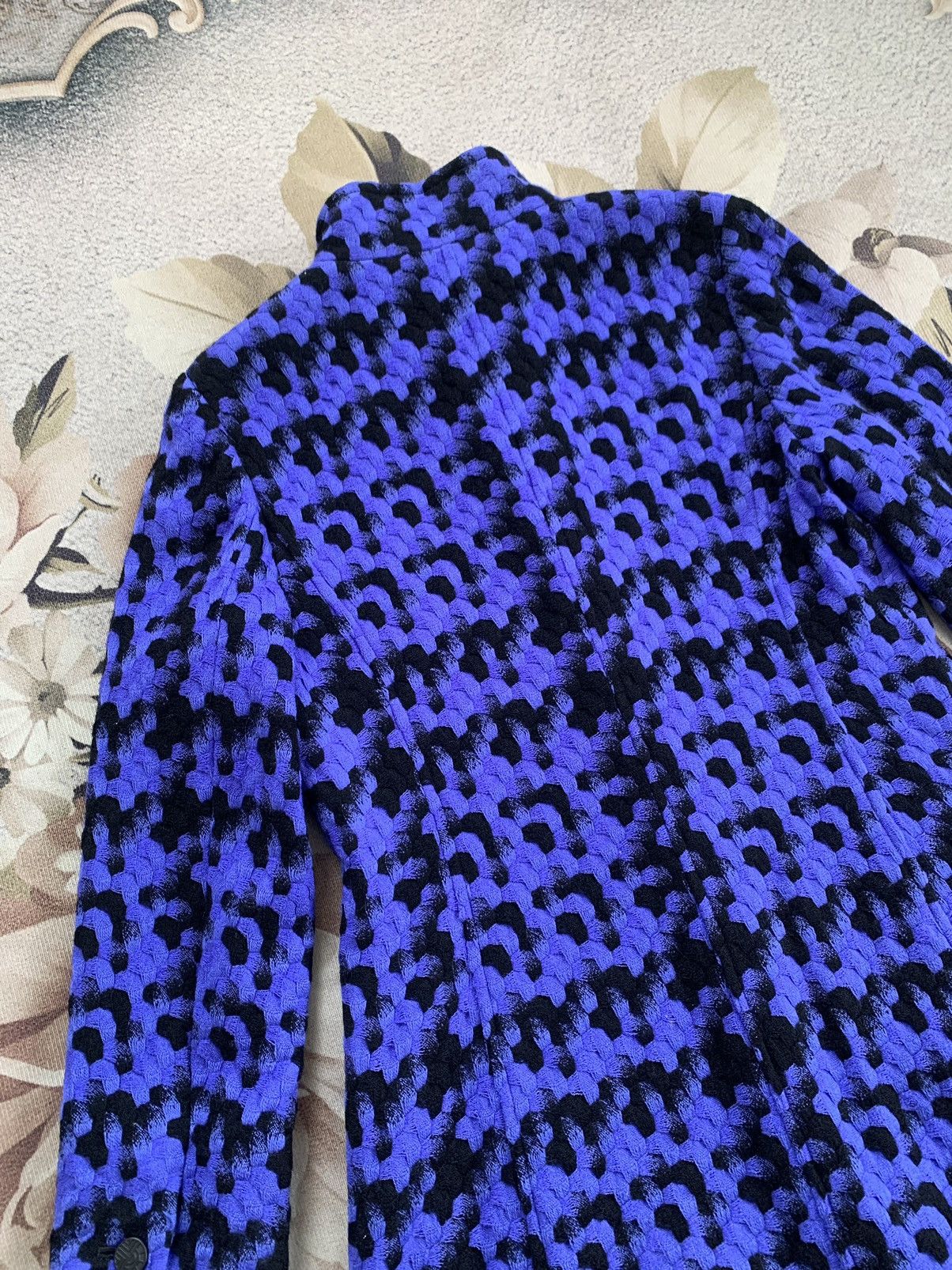 Art Comes First × Louis Feraud Cozy Nice Pattern Feraud Paris Blend Wool Jacket Size S / US 4 / IT 40 - 7 Thumbnail
