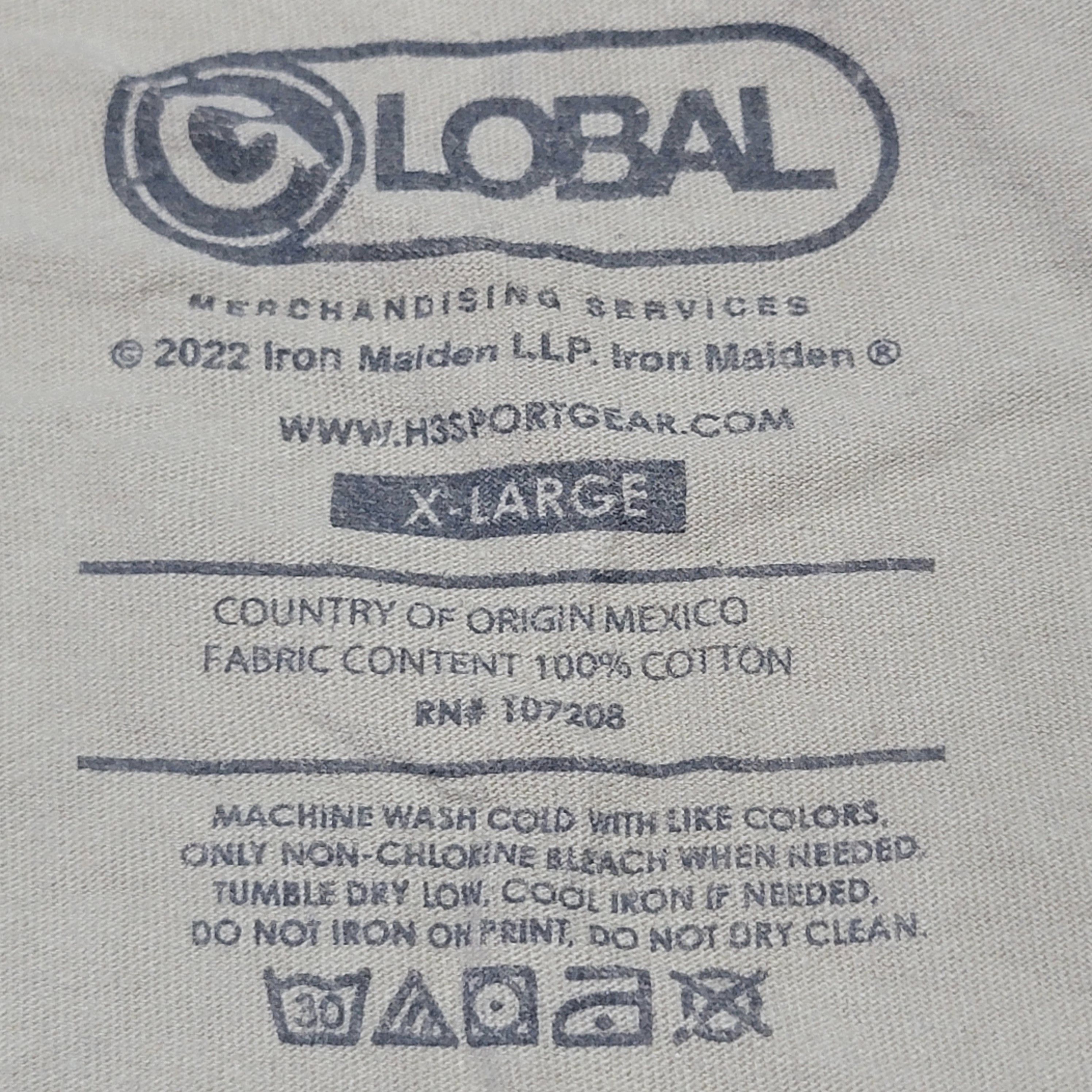 Other G Lobal Tan SS Cut Crop Tee "Iron Maiden" - Size XL Size XL / US 12-14 / IT 48-50 - 5 Thumbnail