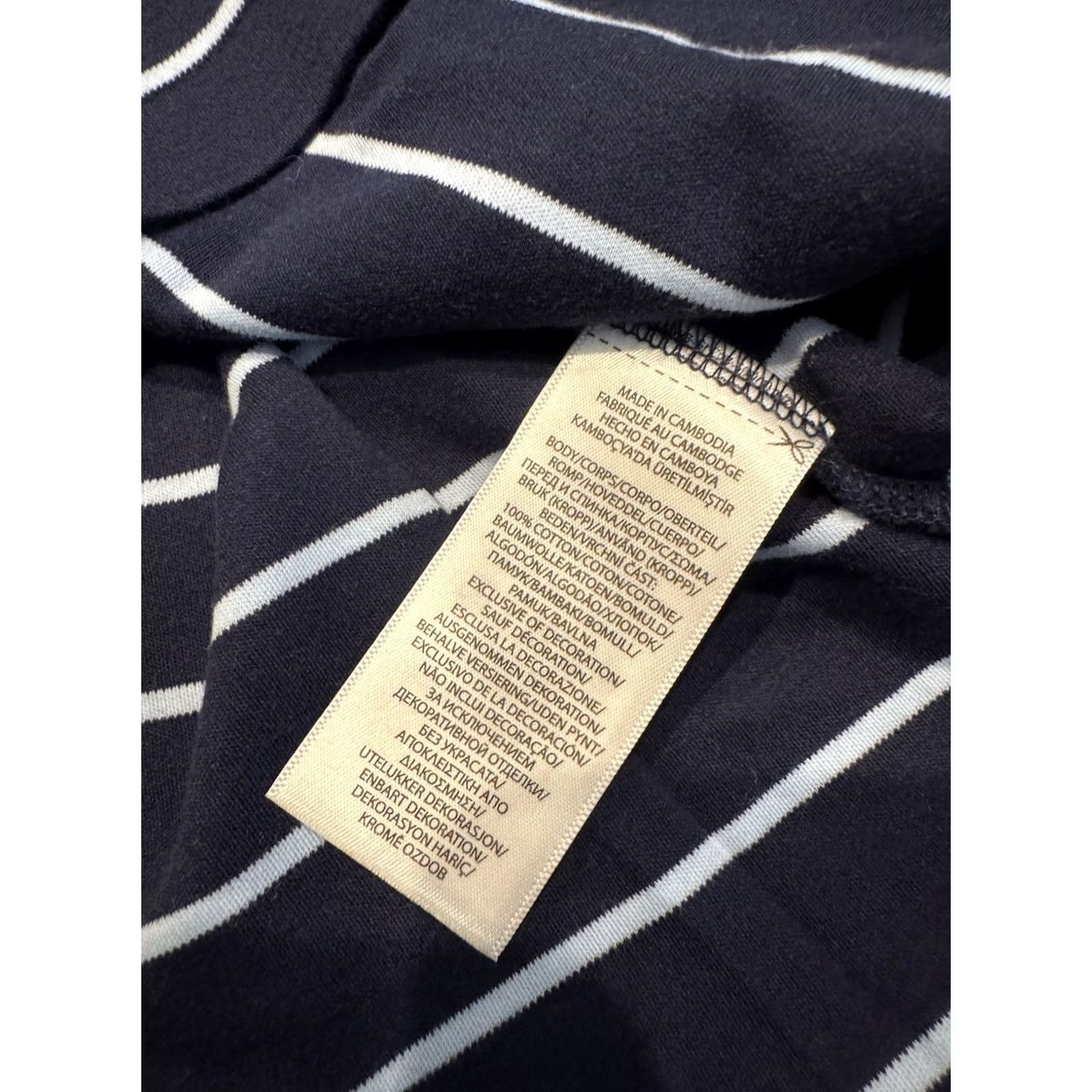 Polo Ralph Lauren Polo Ralph Lauren Polo Shirt Slim Fit Men XL Blue Stripe Pony Short Sleeve Collared Cotton Golf Rugby Walking All Seasons Easy Care Mens Size US XL / EU 56 / 4 - 4 Thumbnail