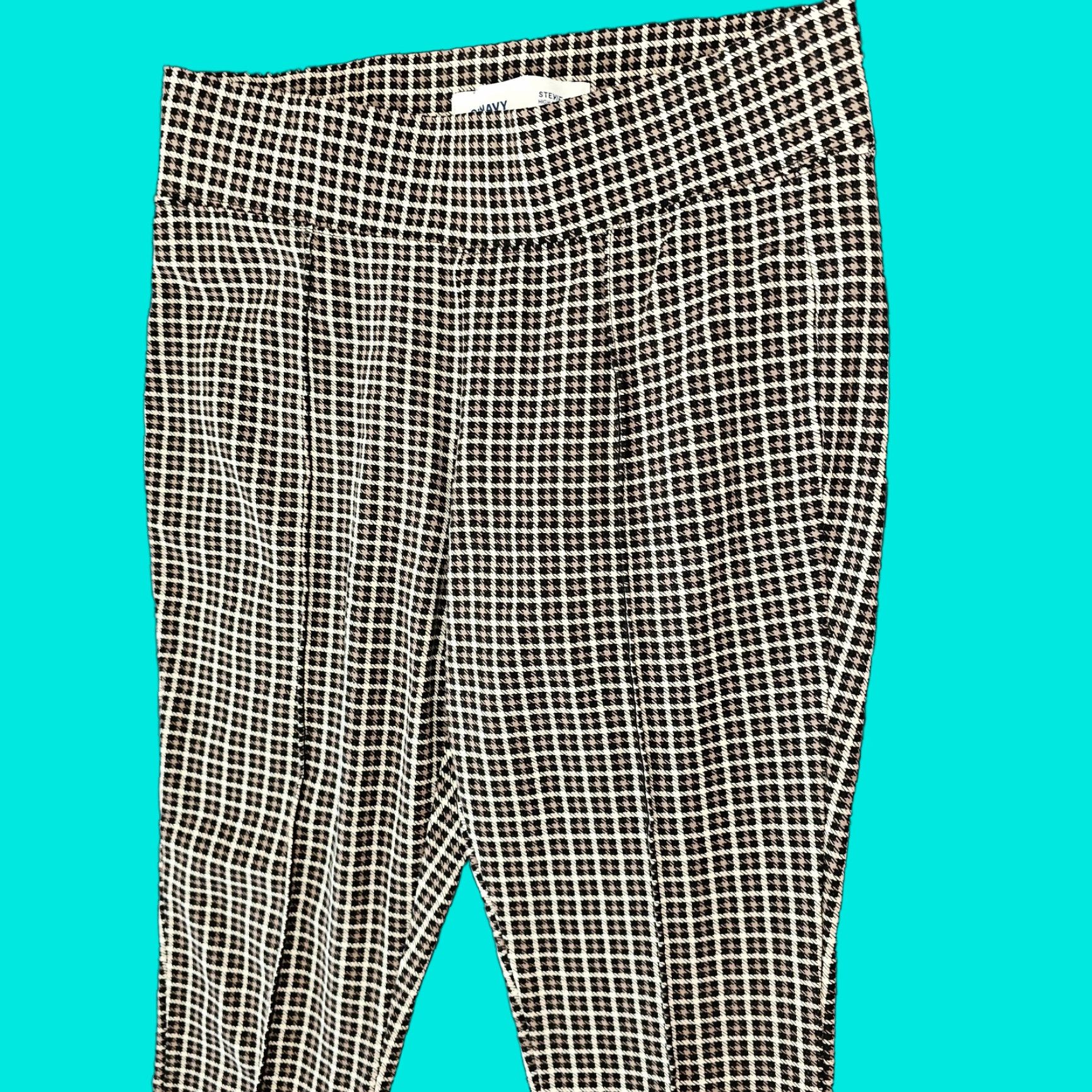 Old Navy OLD NAVY Houndstooth Women's S Pants Skinny Ankle Ponte Brown Size 28" / US 6 / IT 42 - 1 Thumbnail