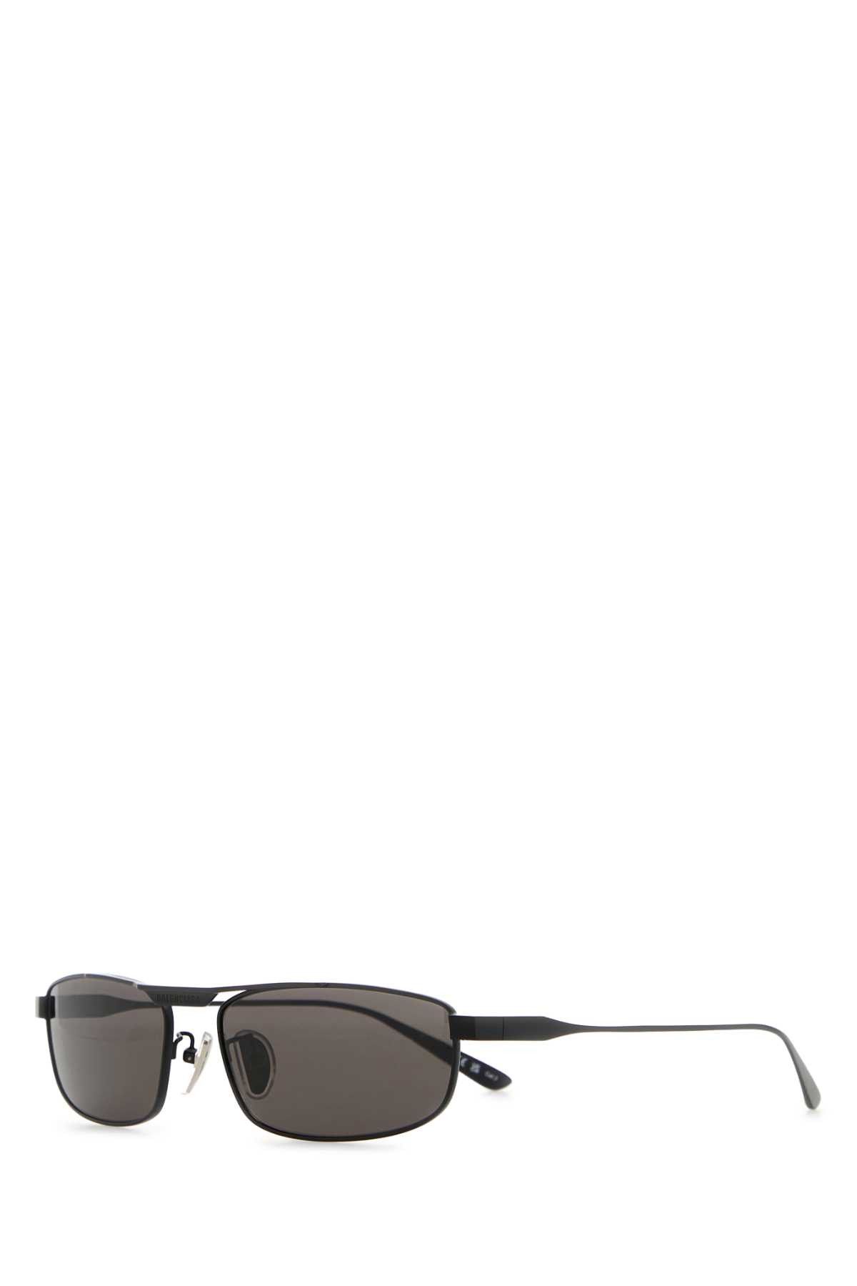 Balenciaga Black Metal Tag 3.0 Rectangle Sunglasses Size ONE SIZE - 1 Thumbnail