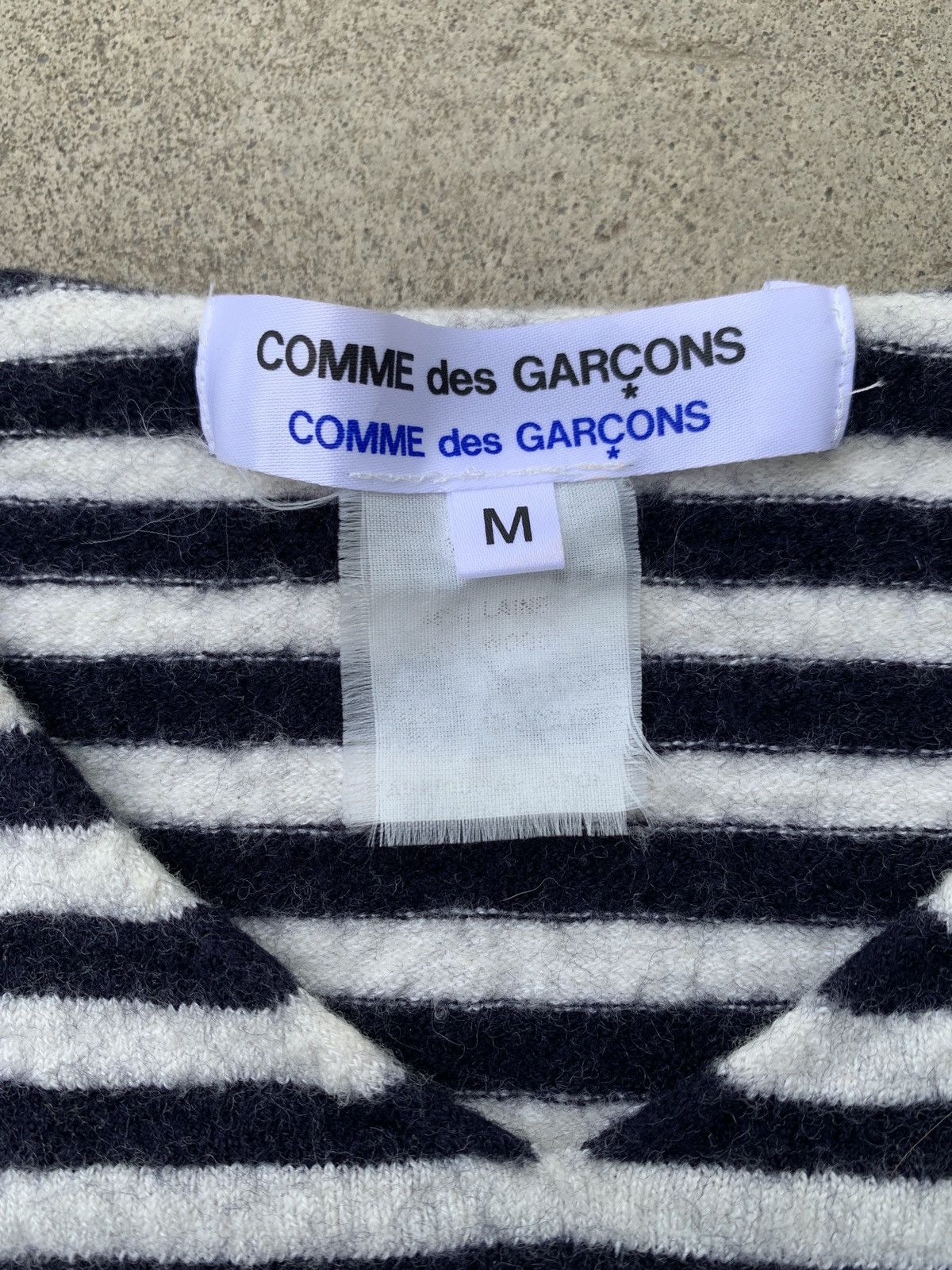 Comme des Garcons Archive Comme des Garcons Striped Wool Crop Sweater Size M / US 6-8 / IT 42-44 - 9 Thumbnail
