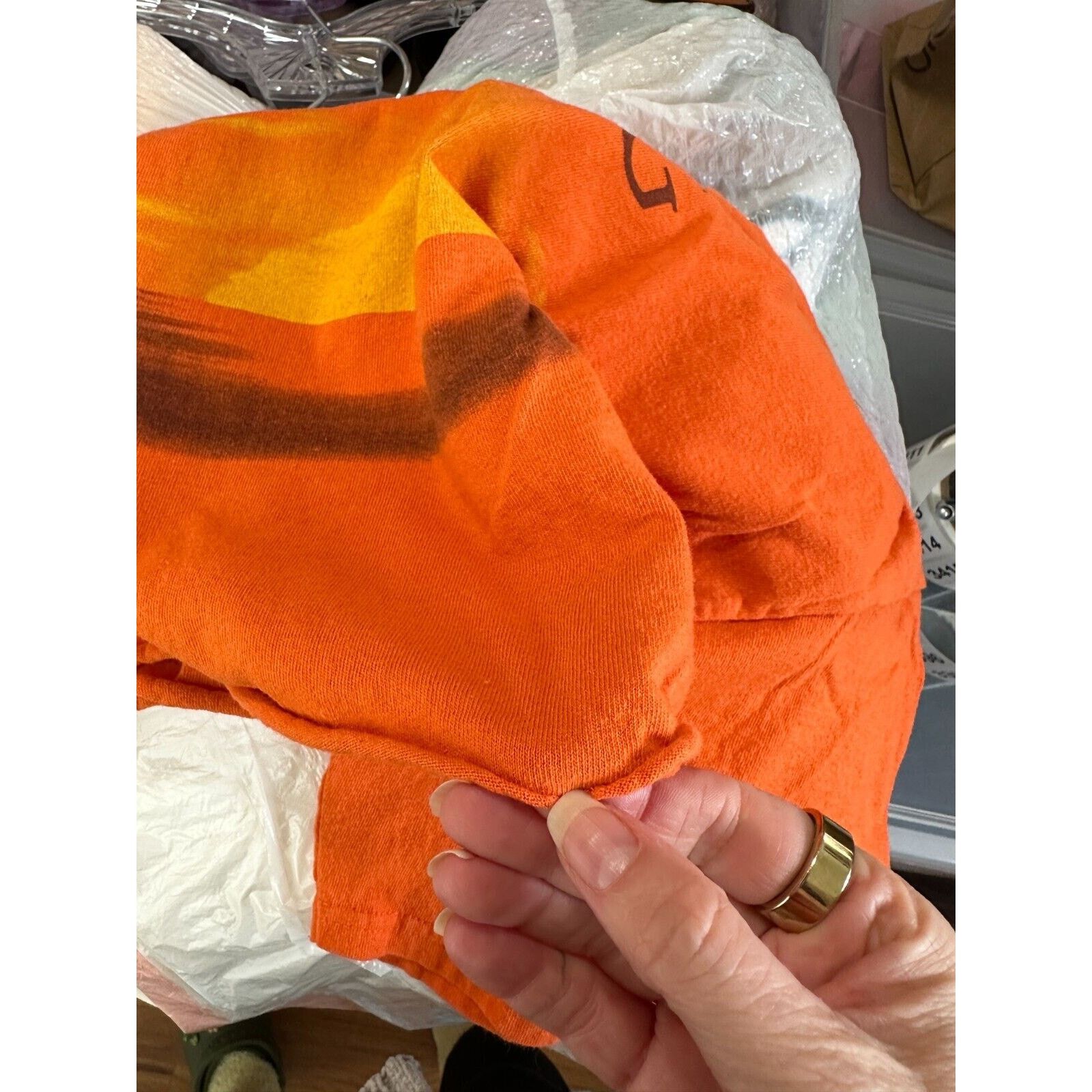 Other Junkfood Tees Orange Lion King Graphic Raw Hem Crop Tee Size US L / EU 52-54 / 3 - 8 Thumbnail