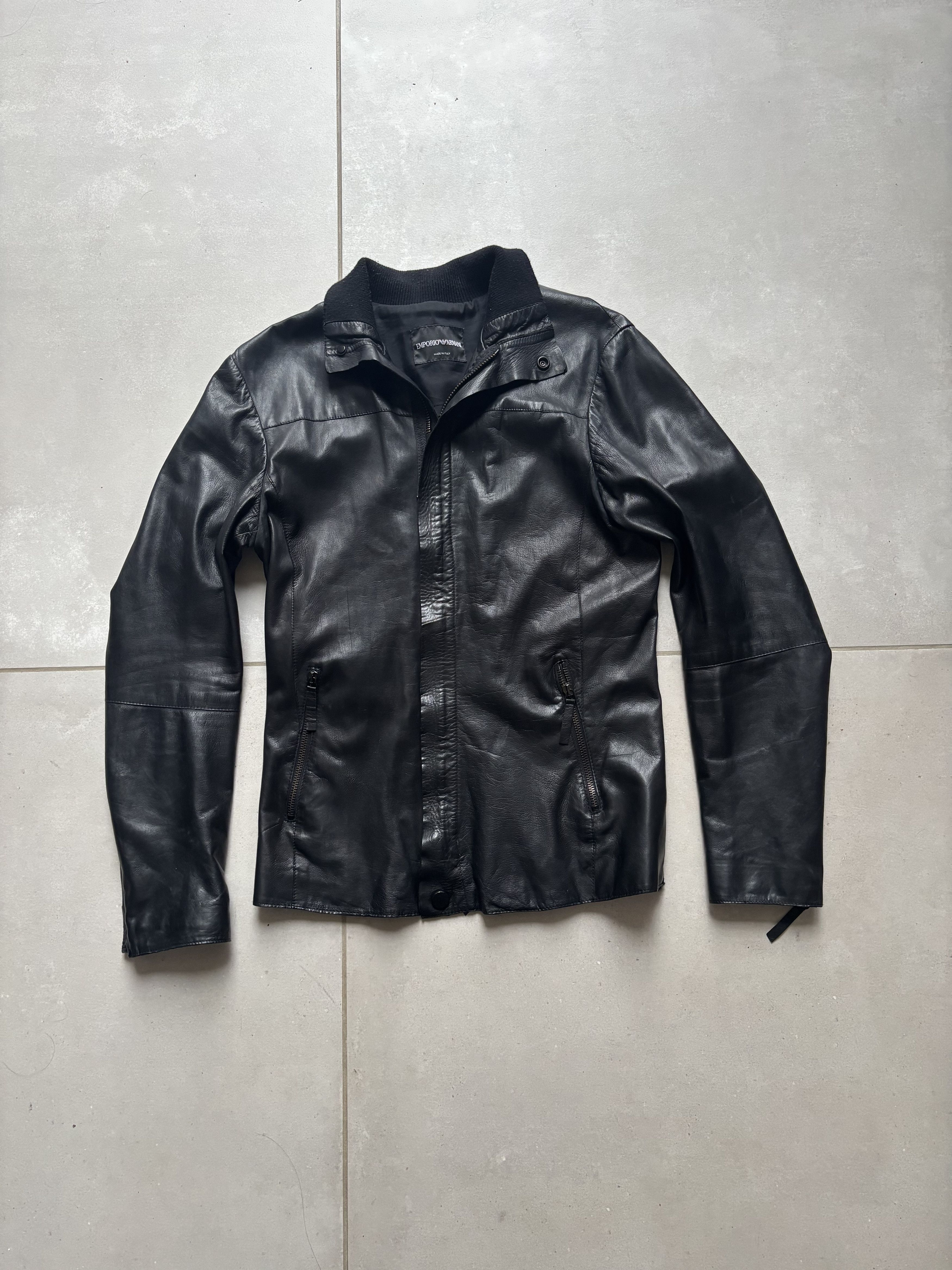 Emporio Armani FW12 Armani Nappa Leather Jacket Size US S / EU 44-46 / 1 - 1 Thumbnail
