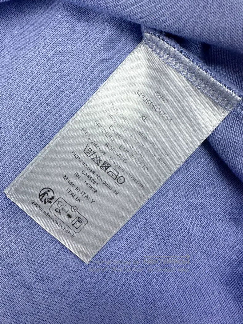 Dior Dior SS24 washed old embroidery slogan LOGO short sleeves Size US XL / EU 56 / 4 - 9 Thumbnail