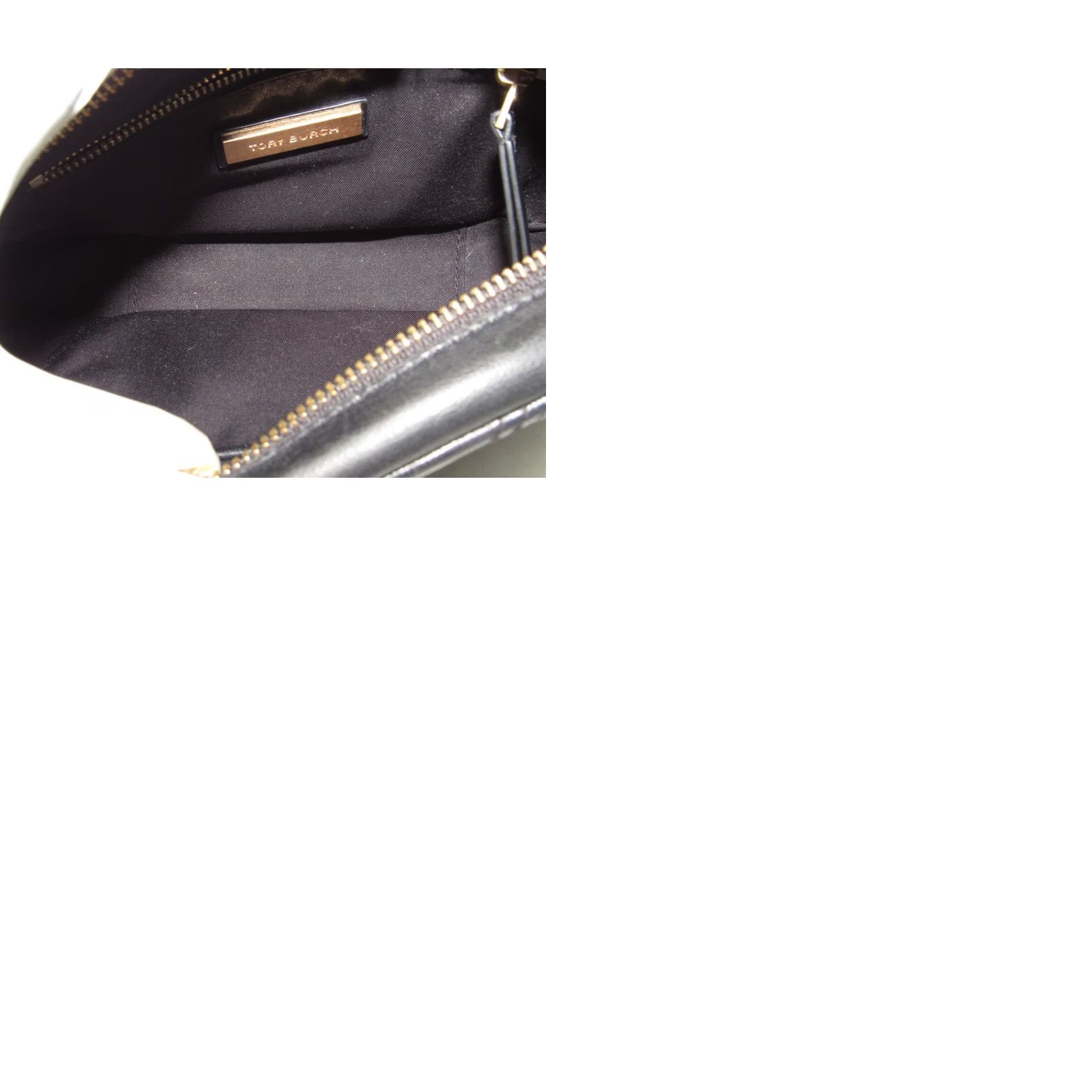 Tory Burch Tory Burch Kira Small Bag Black Women’s Shoulder Handbag Quilted Chevron Leather Gold Hardware Crossbody Strap Adjustable Inner Pockets Size ONE SIZE - 9 Thumbnail
