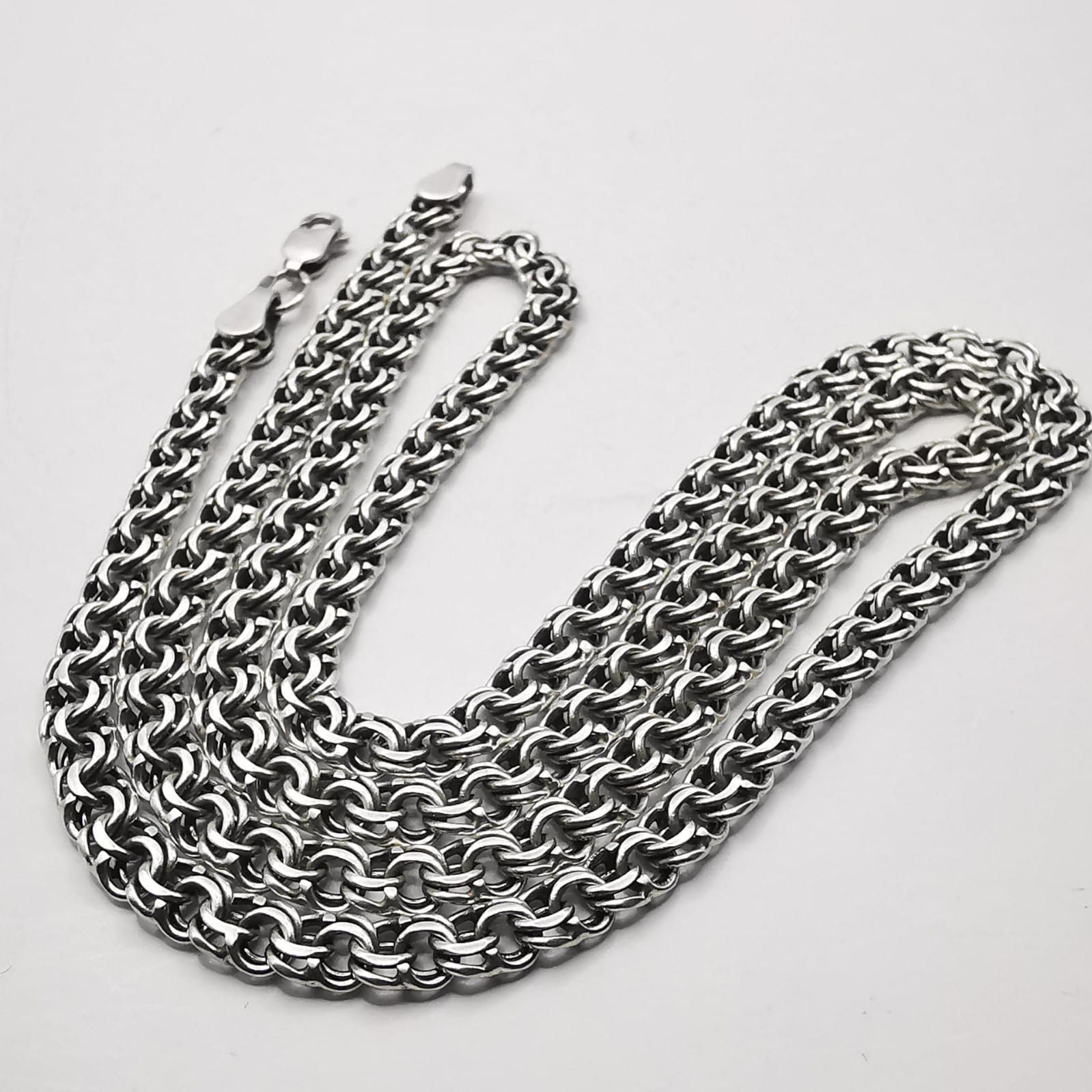 Sterling Silver × Vintage Vintage Jewelry Chain, 925 Sterling Silver, Signed 20,15g Size ONE SIZE - 1 Thumbnail