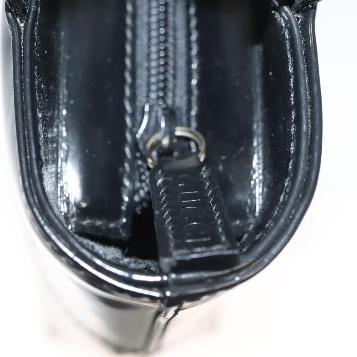 Gucci GUCCI Hand Bag Enamel Black Gold 000 2113 000 2113 Size ONE SIZE - 15 Thumbnail