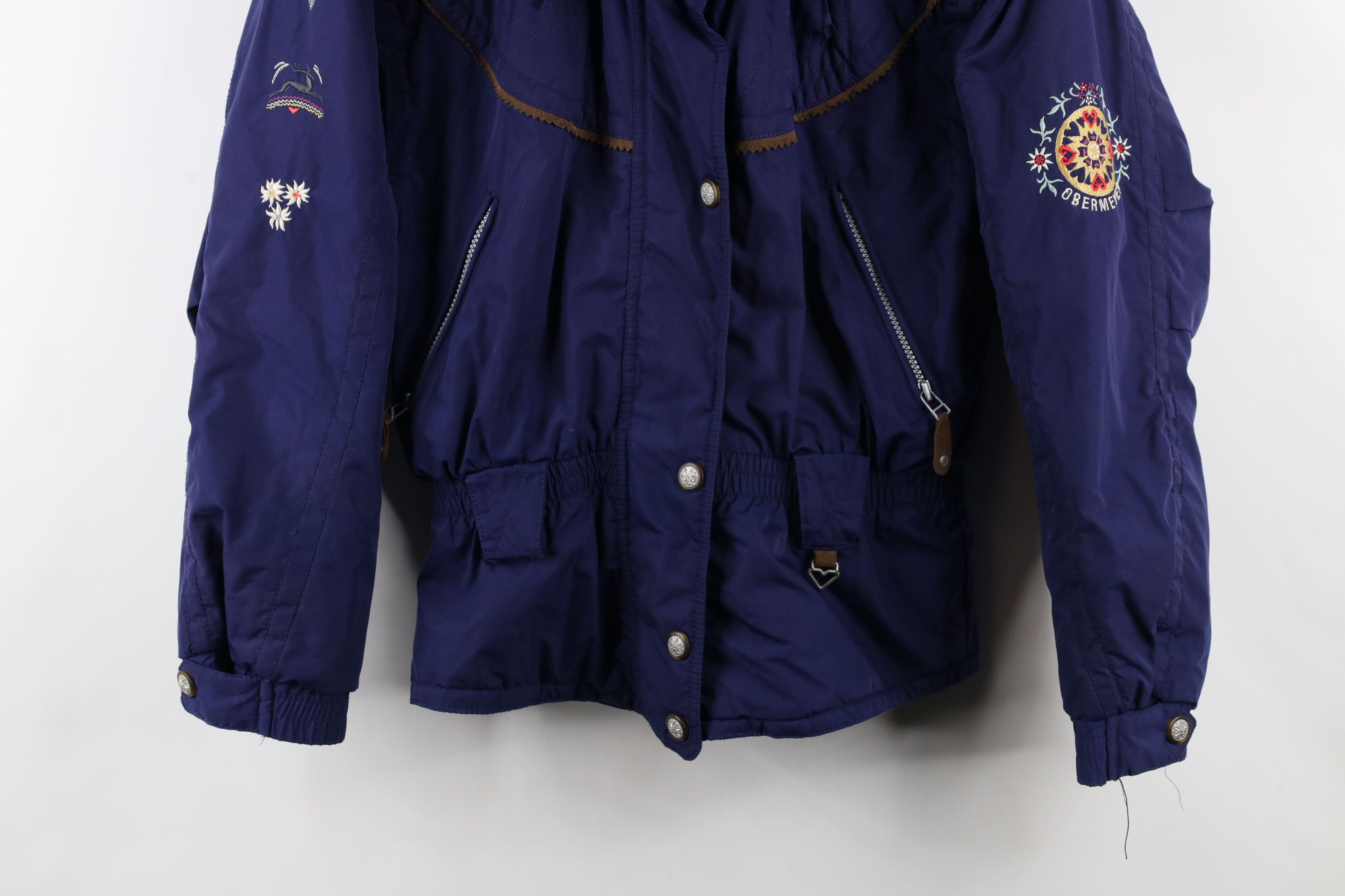 Vintage Vintage 90s Streetwear Flower Hooded Skiing Puffer Jacket Size M / US 6-8 / IT 42-44 - 3 Thumbnail