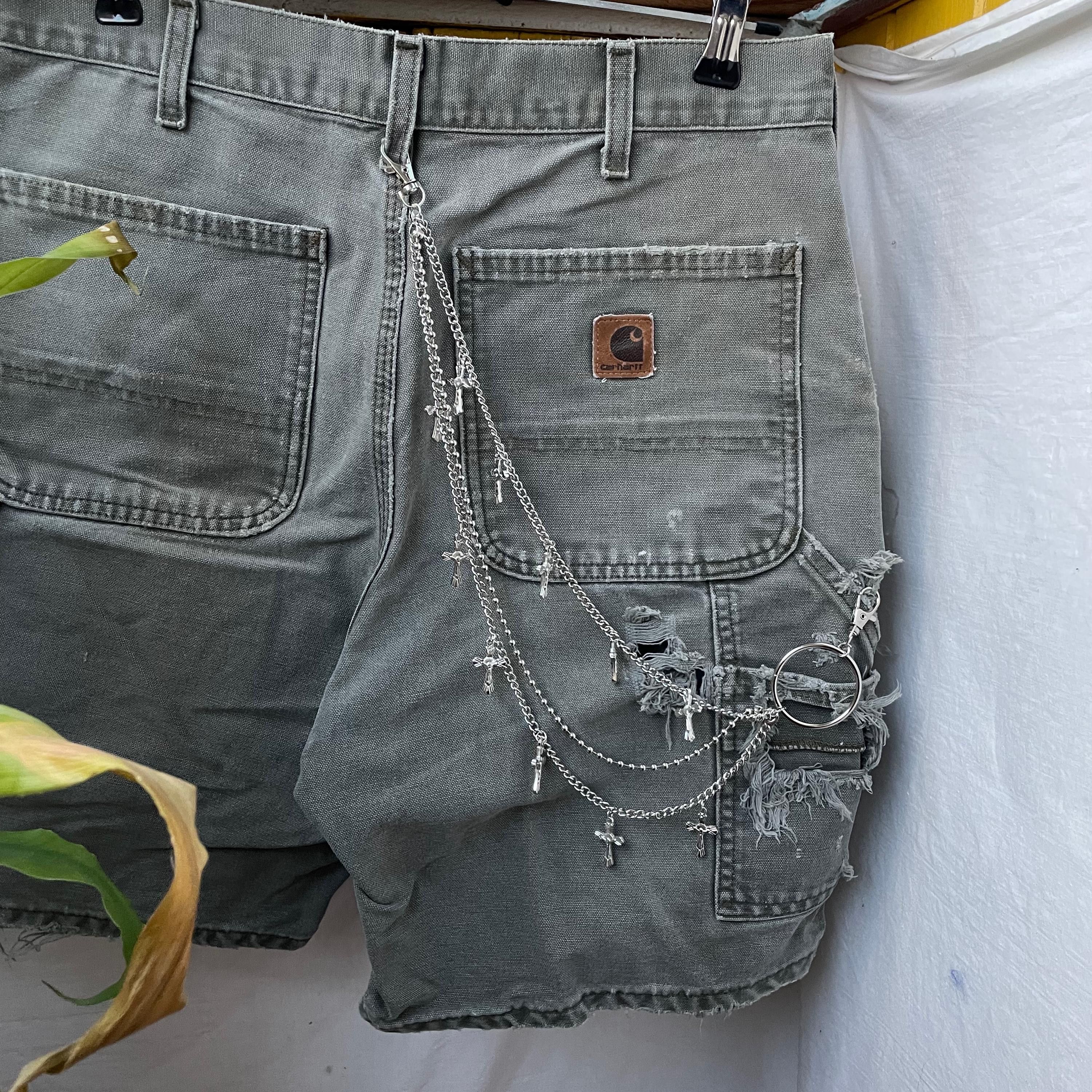 Other Y2K Сross Keychain grunge punk pants chain y2k opium Size ONE SIZE - 4 Thumbnail