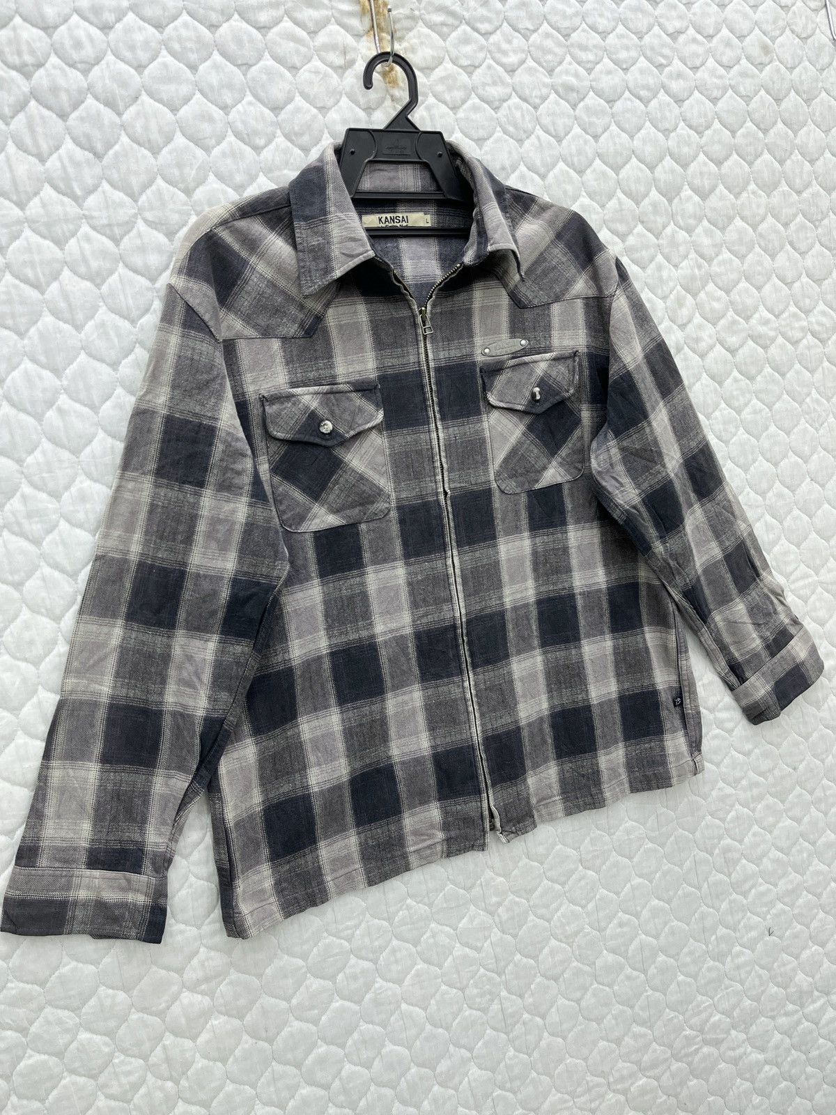 Kansai Yamamoto 🔥🔥🔥VTG KANSAI JEANS ZIPPER SHIRTS Size US M / EU 48-50 / 2 - 3 Thumbnail