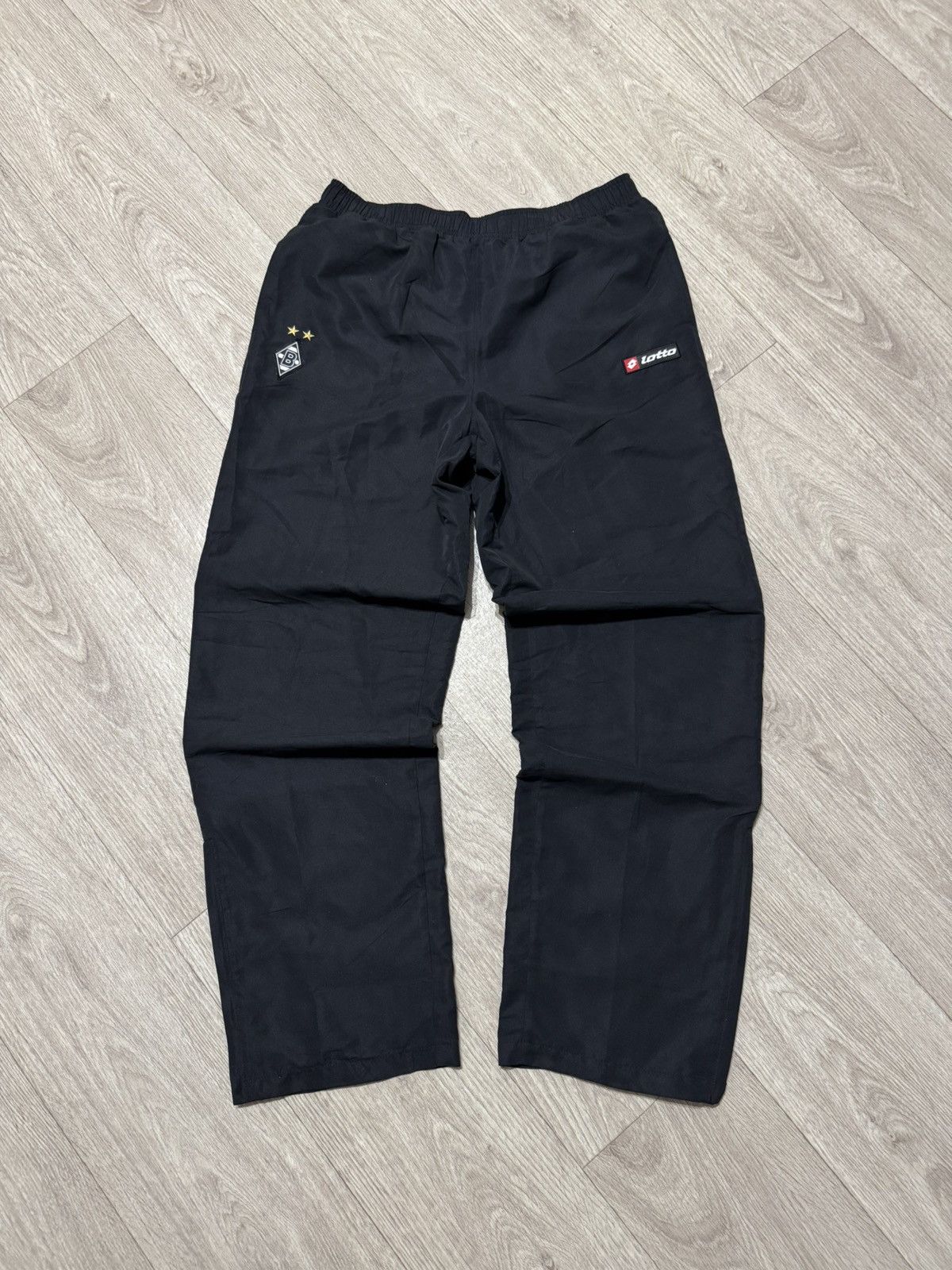 Vintage 🔷Vintage Lotto Borussia Monchengladbach Nylon Track Pants🔷 Size US 40 / EU 56 - 1 Thumbnail