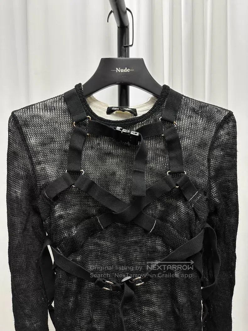 Junya Watanabe JUNYA WATANABE Double Layer Tie Knit Sweater Size S / US 4 / IT 40 - 2 Thumbnail