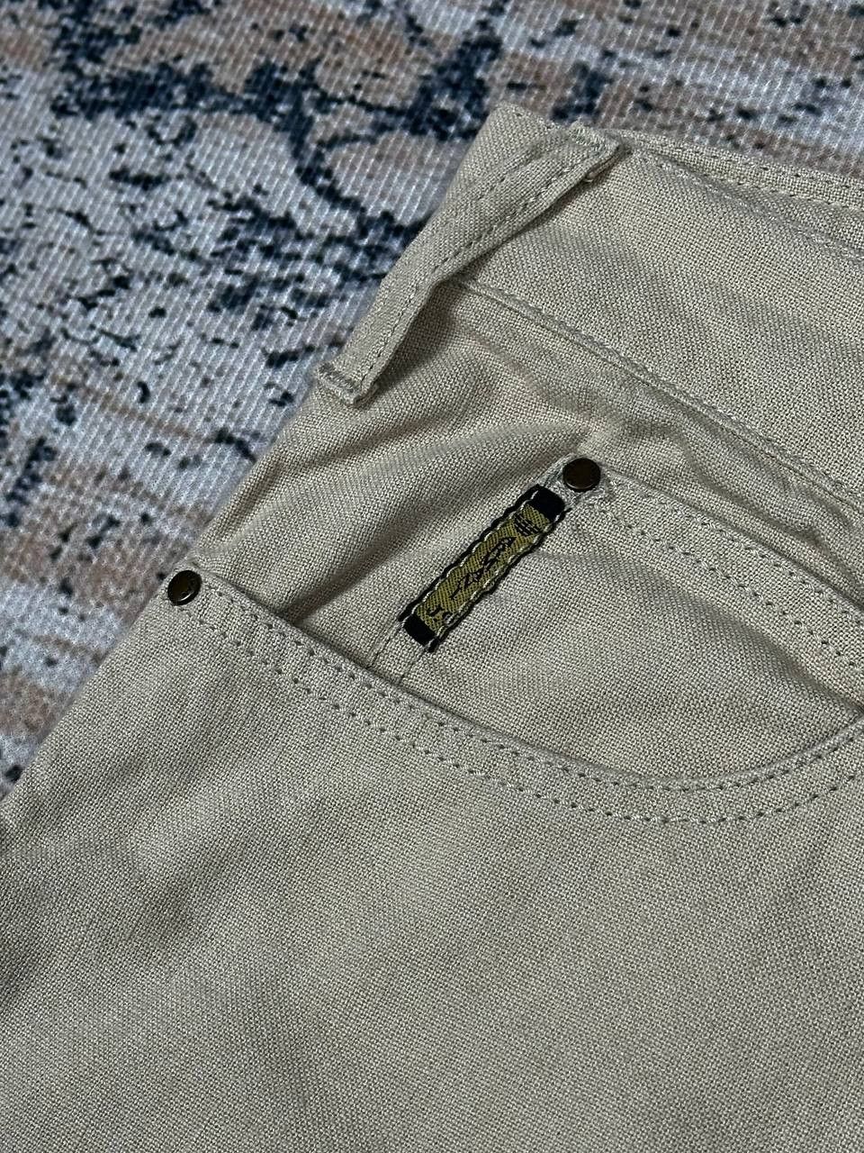 Armani Armani Luxuri Linen Beige Jeans Pants Size US 36 / EU 52 - 7 Thumbnail