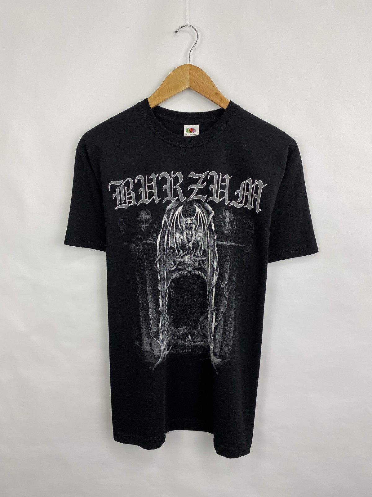 Fruit Of The Loom Vintage Burzum Det Som Engang Var Blackmetal T-Shirts Rare Size US M / EU 48-50 / 2 - 3 Thumbnail