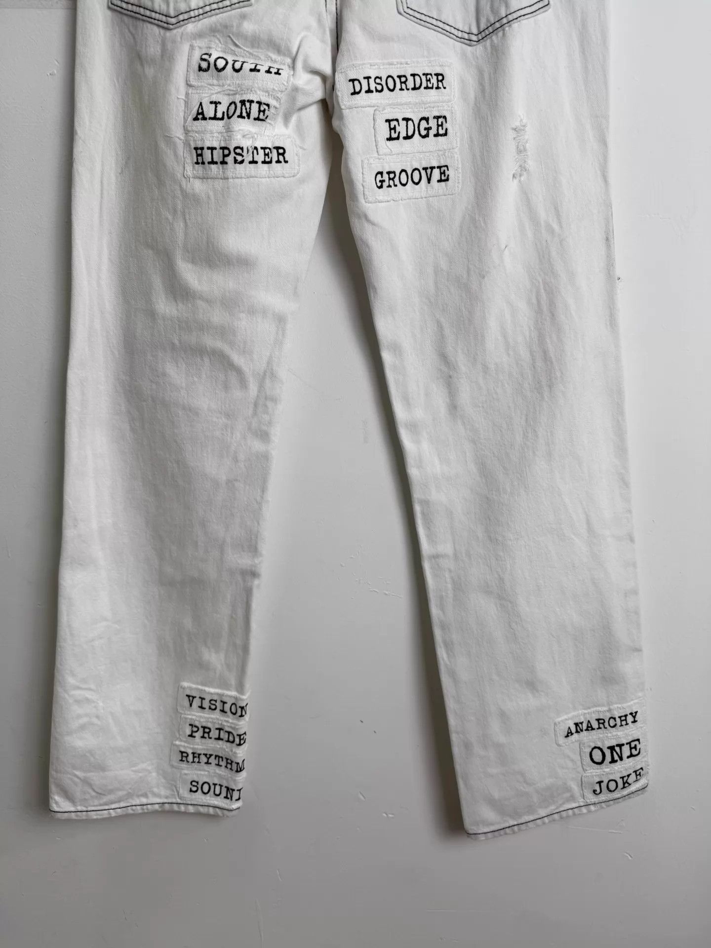 Numbers Number (n)ine 01SS Appliqué Jeans Size 28" / US 6 / IT 42 - 4 Thumbnail
