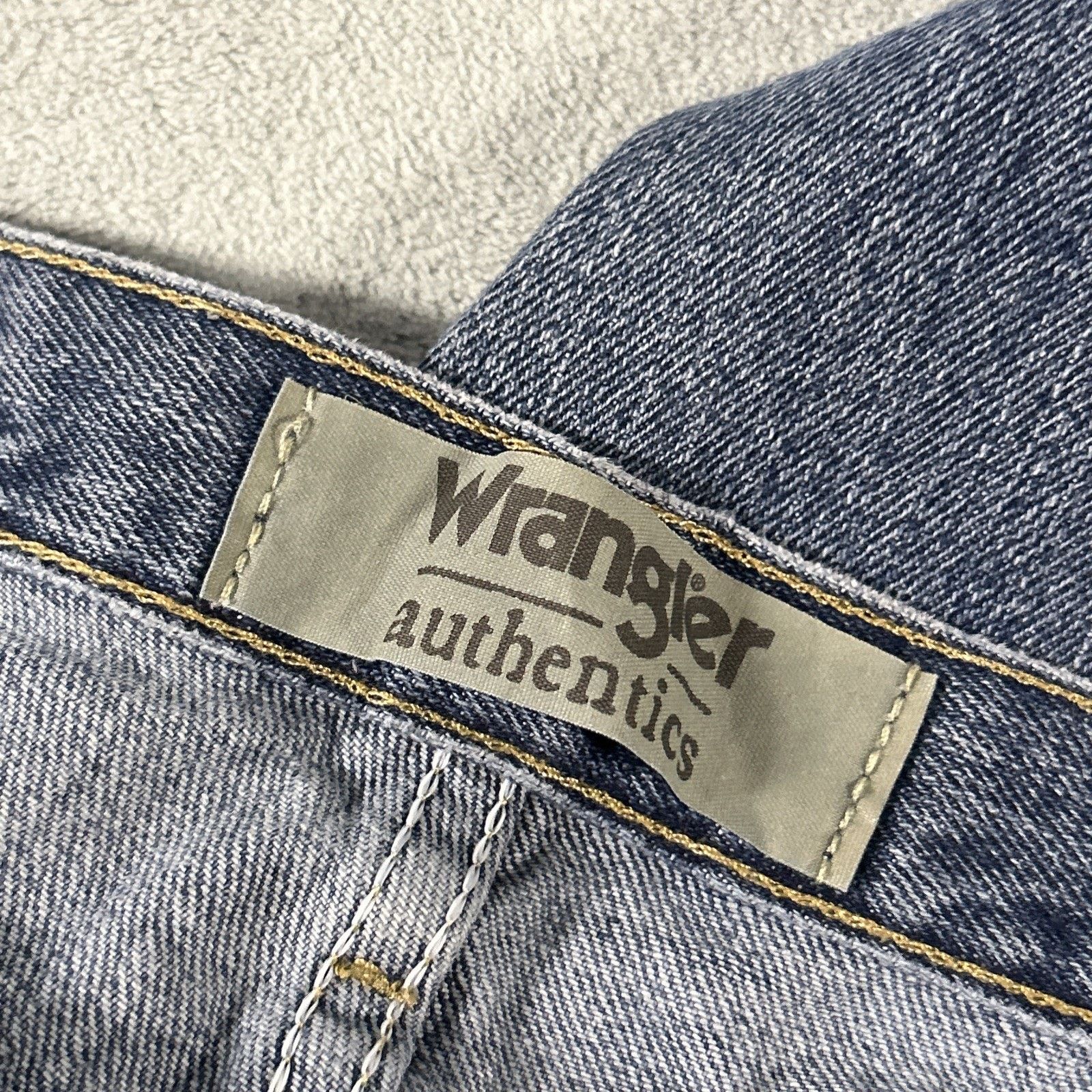 Wrangler Y2k 2000s Wrangler Baggy Straight Jeans Mens 34x29 Hamilton Size US 34 / EU 50 - 9 Thumbnail