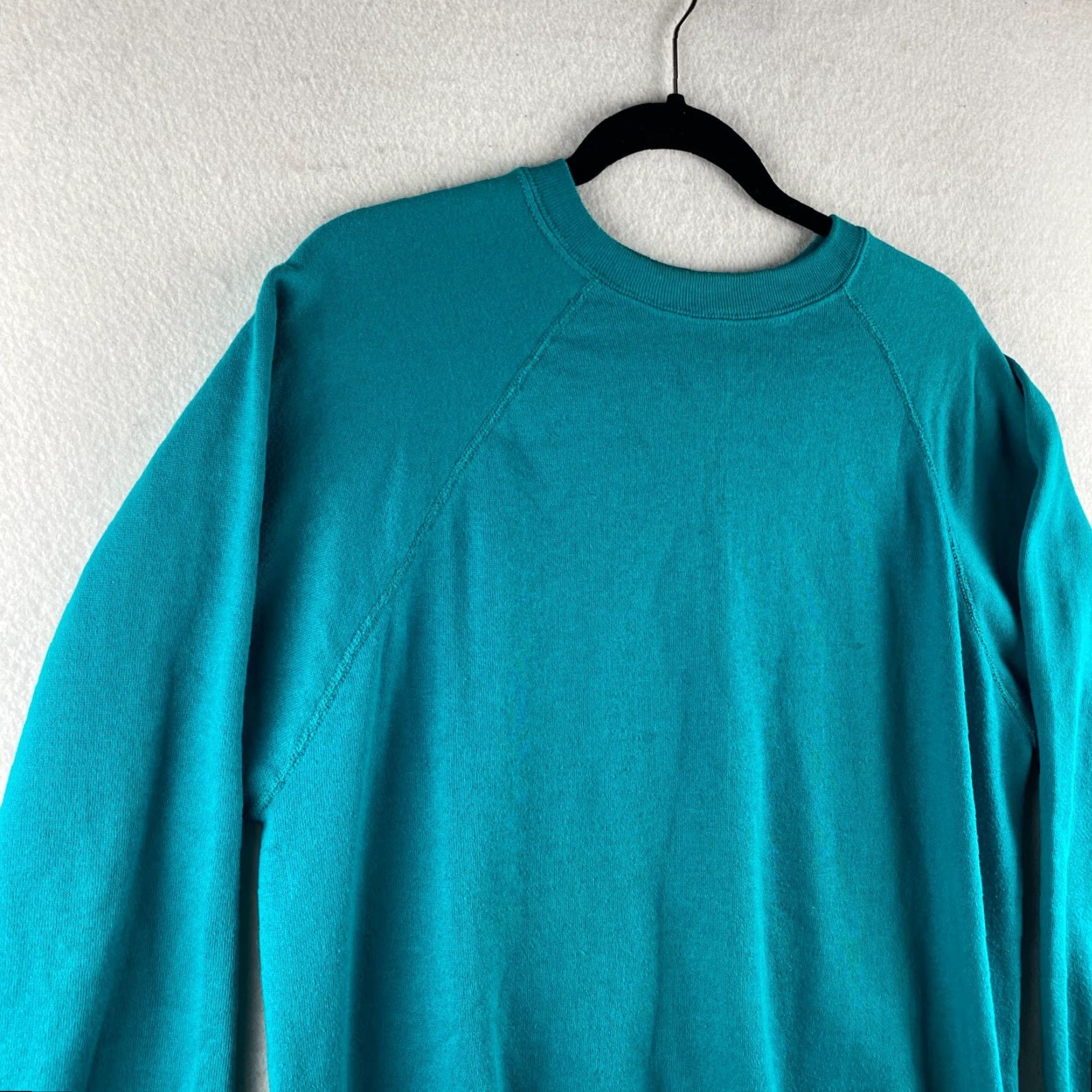 Tultex VINTAGE Tultex Sweatshirt Mens XL Teal USA Made 80s 90s Fleece Pullover Jogger Shirt Men XL Teal USA Made 80s 90s Pullover Sweatshirt Size US XL / EU 56 / 4 - 3 Thumbnail