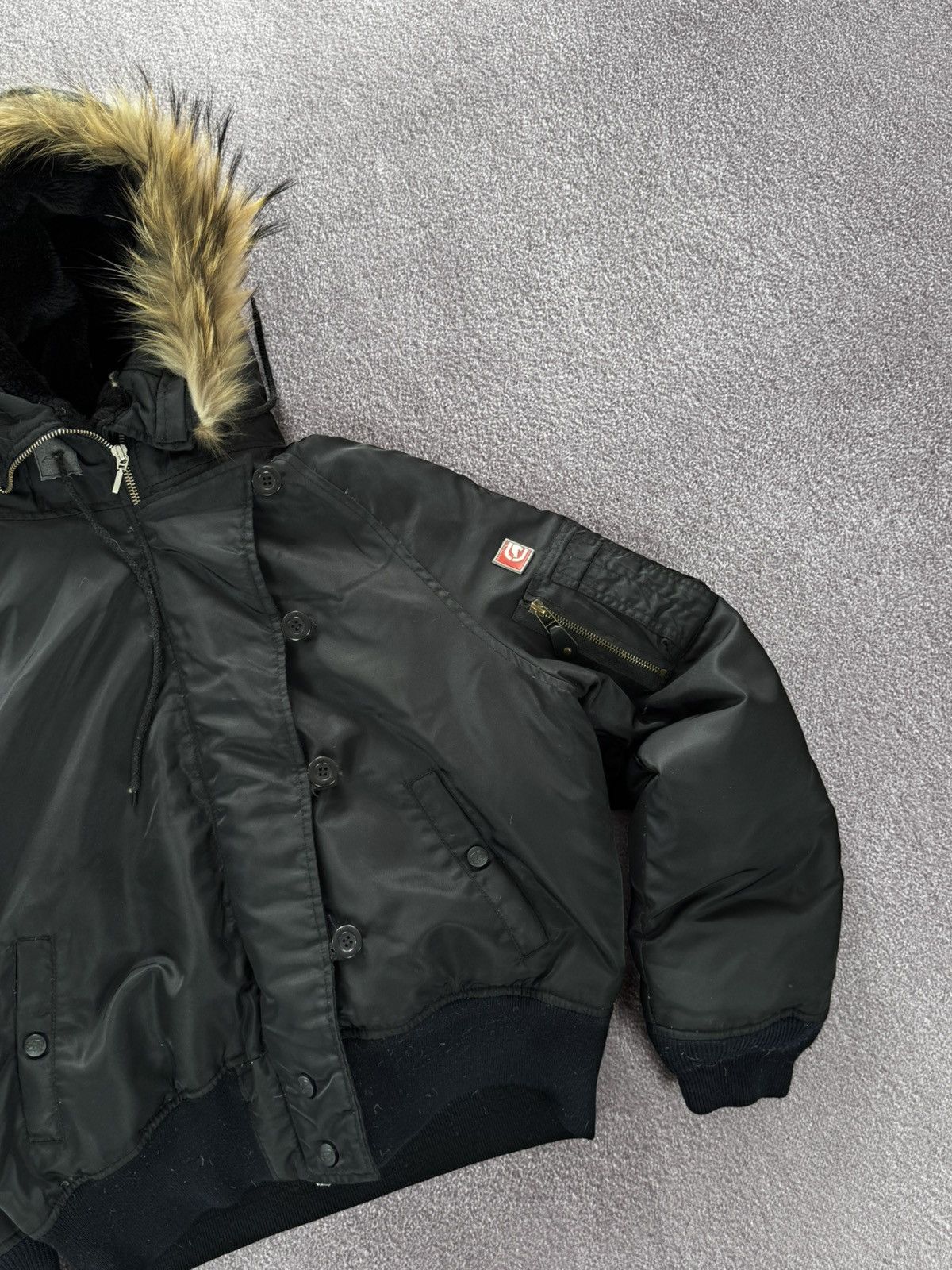 Ecko Unltd. Vintage Ecko Fur Hood Down Bomber Jacket Size L / US 10 / IT 46 - 5 Thumbnail