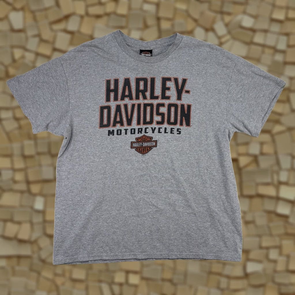 Harley Davidson Harley-Davidson Cayman Islands Mens XL TShirt Grey Graphic Print Short Sleeve Crew Neck Size US XL / EU 56 / 4 - 1 Thumbnail