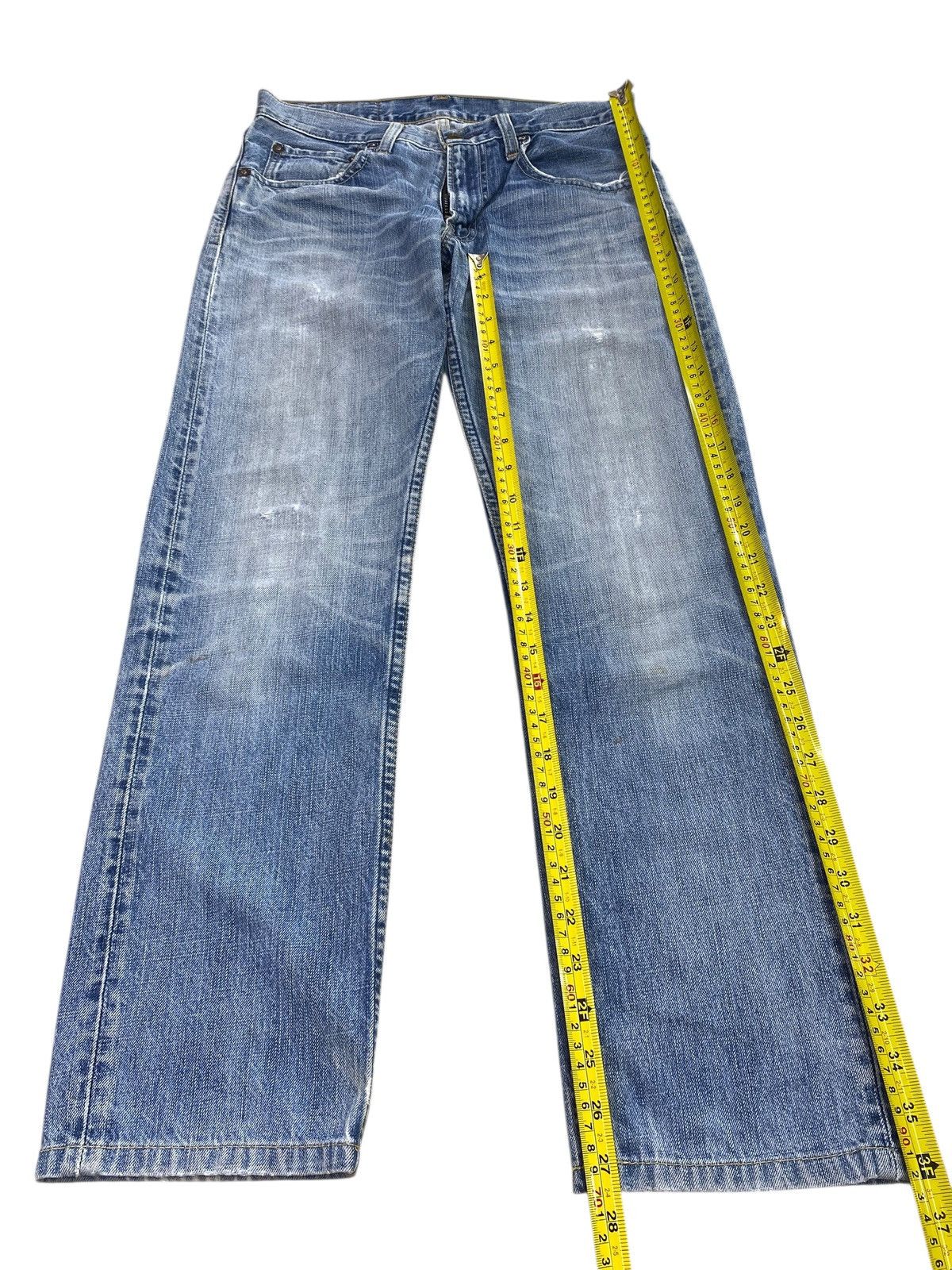 Levi's Vintage Levi’s Whiskers Faded Wash Style Straight Cut Jeans Size US 29 - 7 Thumbnail