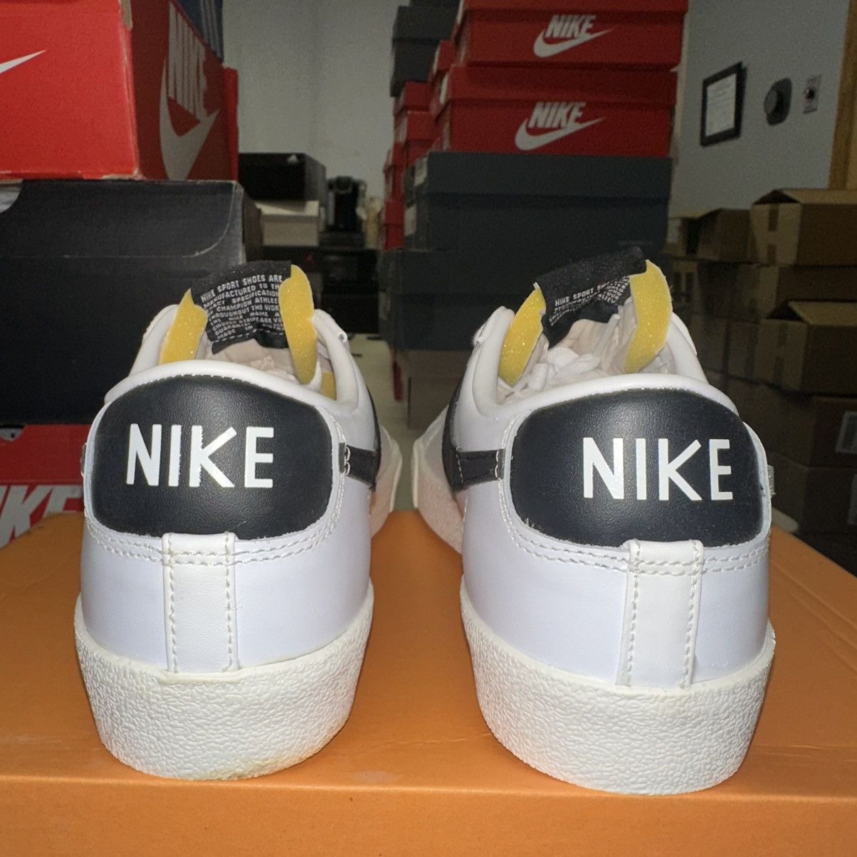 Nike Size 9.5W - Nike Blazer Low 77 White Black DC4769-102 Size US 9.5 / IT 39.5 - 4 Thumbnail