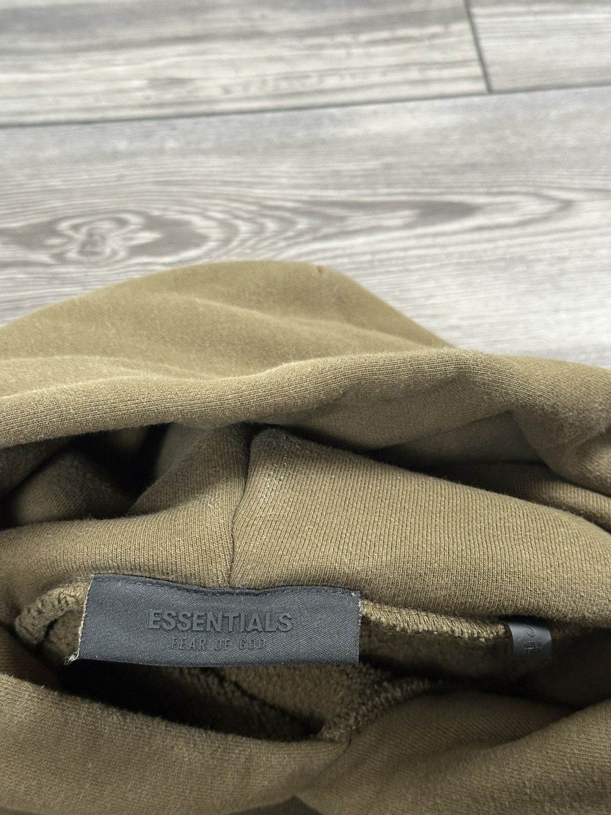 Essentials Fear Of God Essentials Olive Arch Hoodie Size US S / EU 44-46 / 1 - 5 Thumbnail