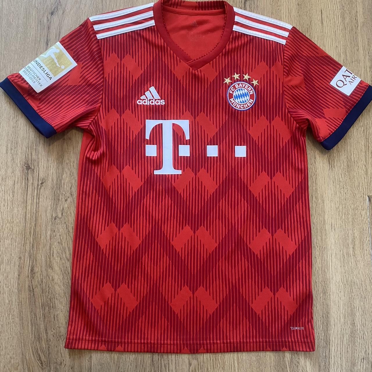 Adidas 2018-19 *25 Müller Bayern Munich Adidas Home Football Shirt Size US S / EU 44-46 / 1 - 2 Thumbnail