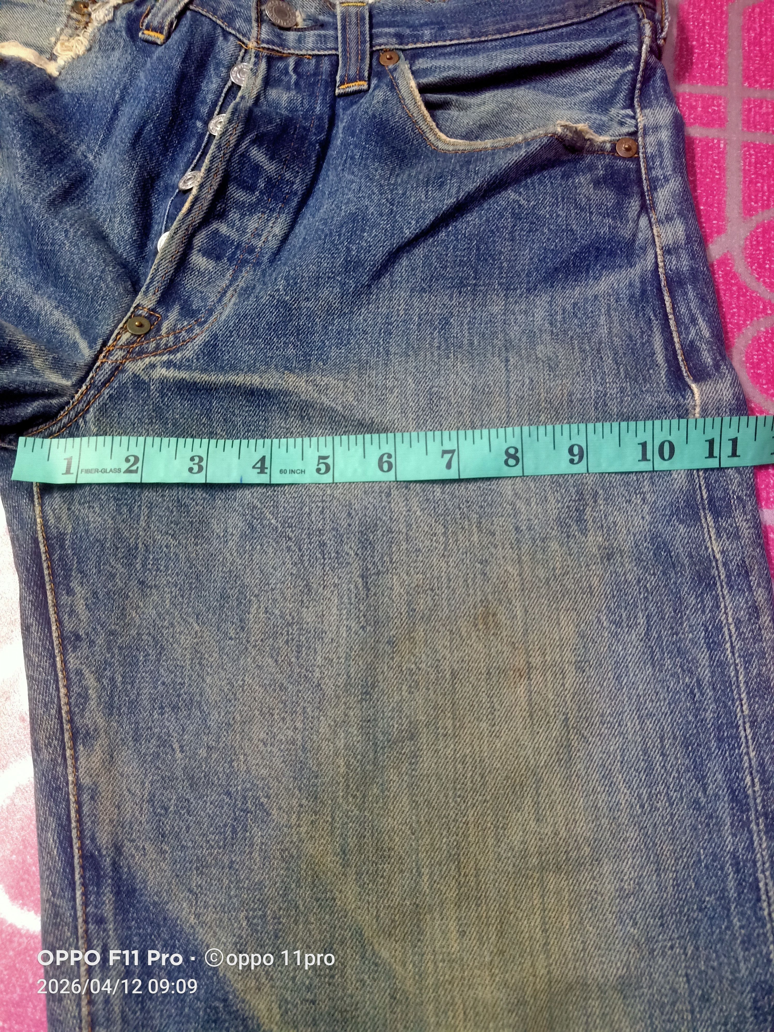 Levi's Vintage Clothing Levis💥 Vintage 201XX LVC BuckleBack Redselvedge 31X30💥 Size US 31 - 19 Thumbnail