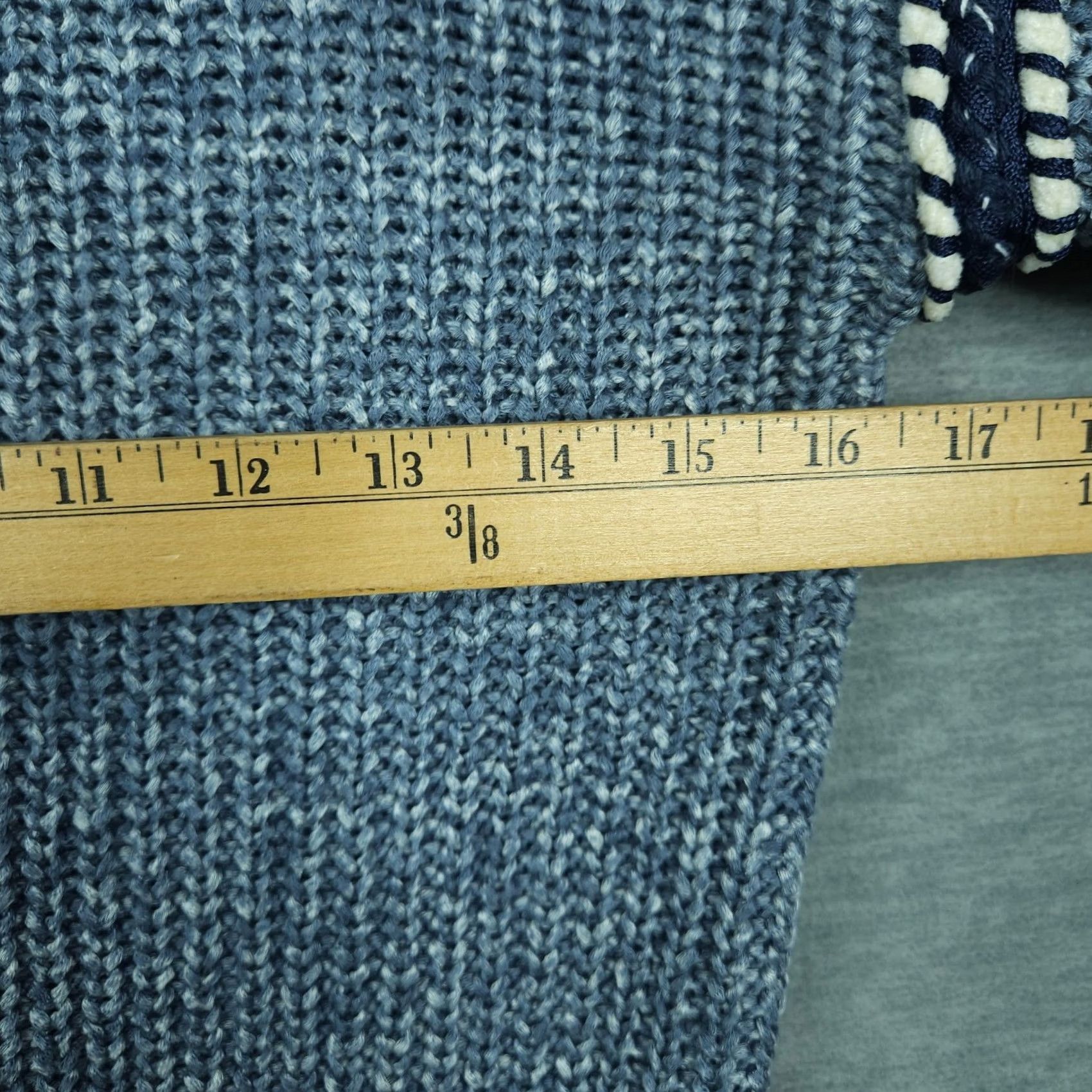 Vintage Vero Moda Sweater Shirt XS Womens Pullover Crew Neck Knit Blue Solid Modern All Seasons Regular Fit Zz Size XS / US 0-2 / IT 36-38 - 3 Thumbnail