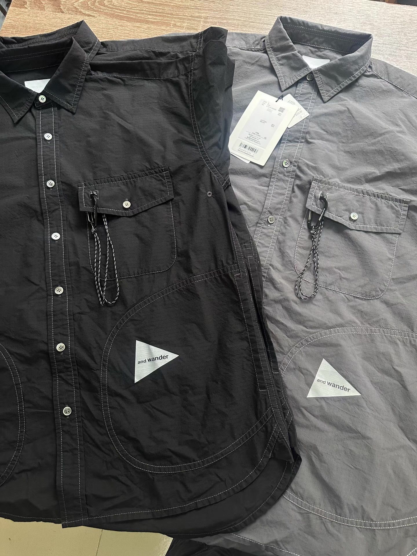 And Wander 2026SS CORDURA Cotton Ripstop Short Sleeve Shirt Ｑ22 Size US L / EU 52-54 / 3 - 8 Thumbnail
