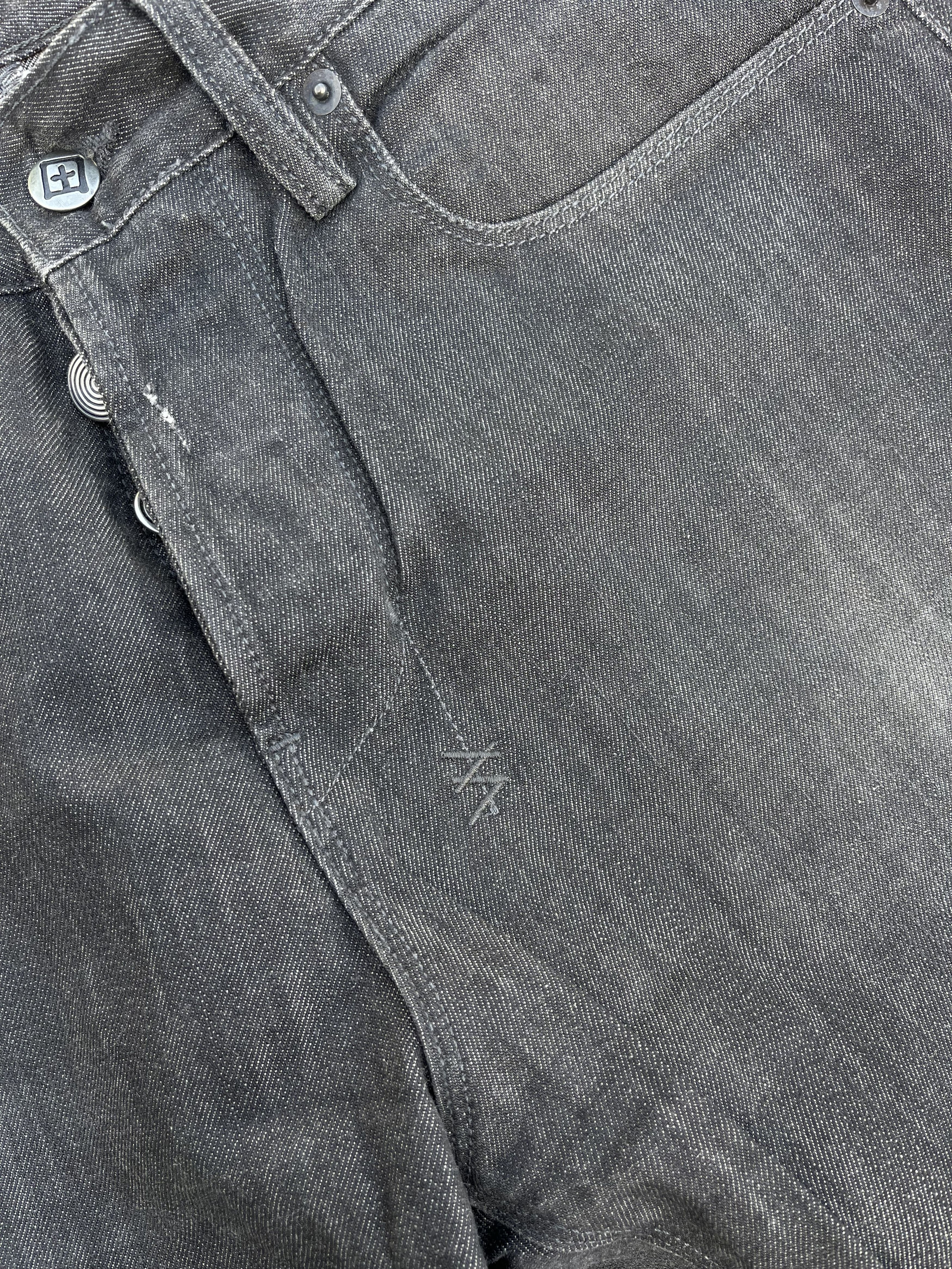 Ksubi Ksubi Dee Dee Pre Loved Black Denim Size US 33 - 6 Thumbnail