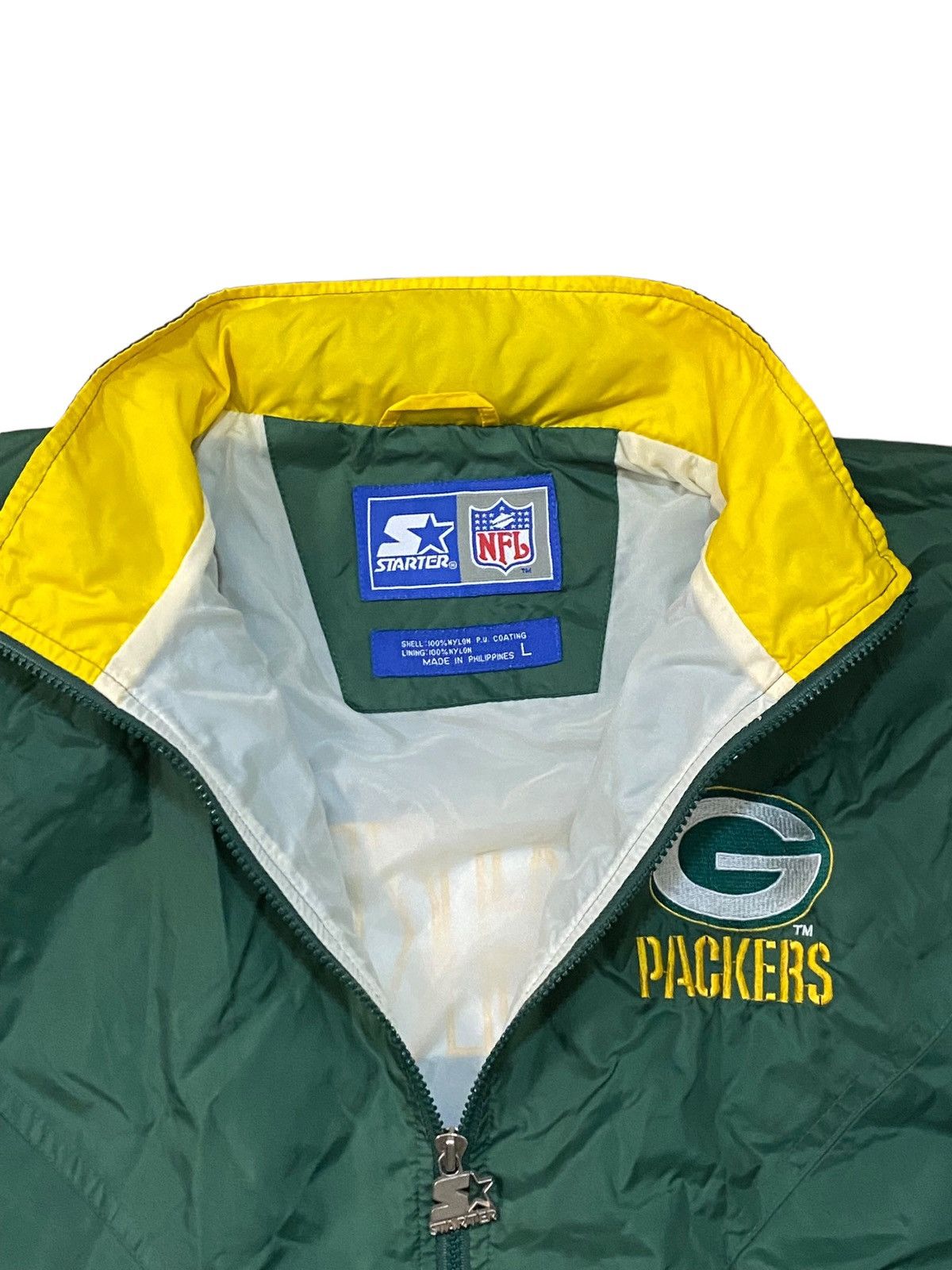 NFL × Vintage Vintage Green Bay Packers Starter zip up hooded jacket Size US XL / EU 56 / 4 - 4 Thumbnail