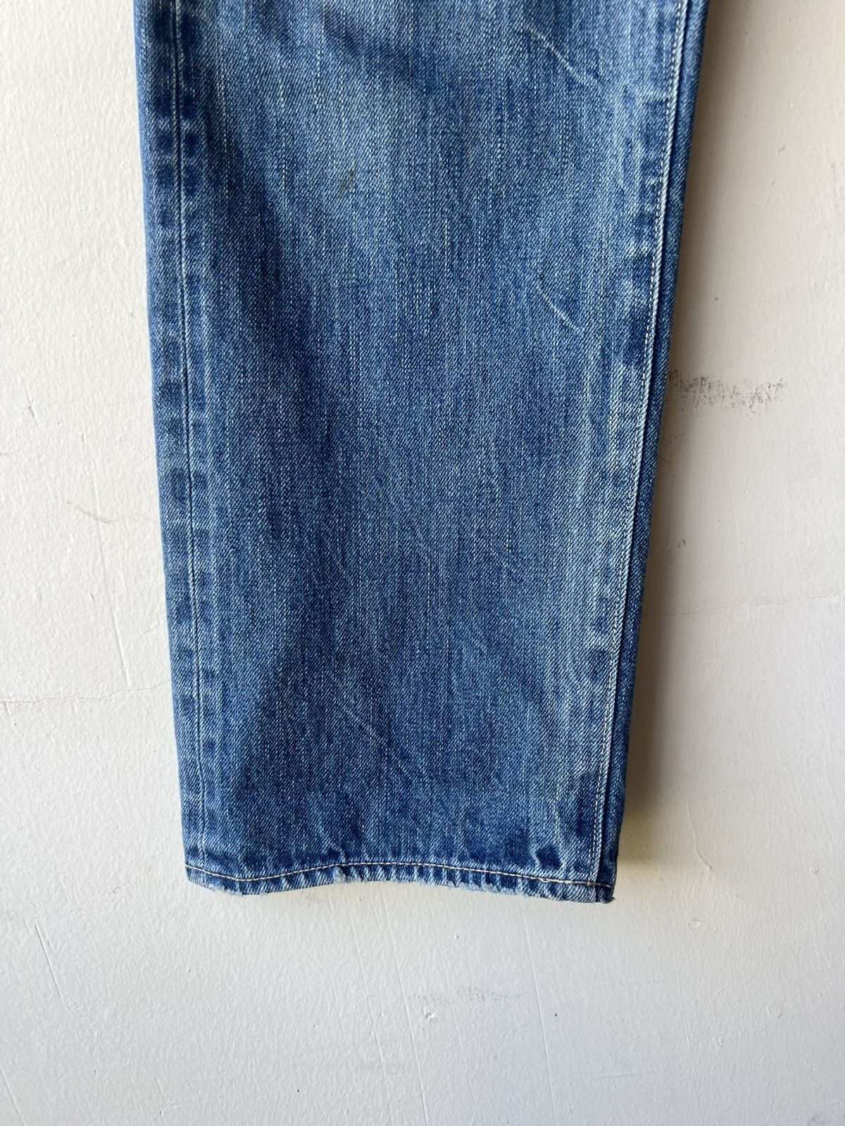 Chimala Chimala Japan Distressed Faded Denim Selvedge Jeans Size US 31 - 16 Thumbnail