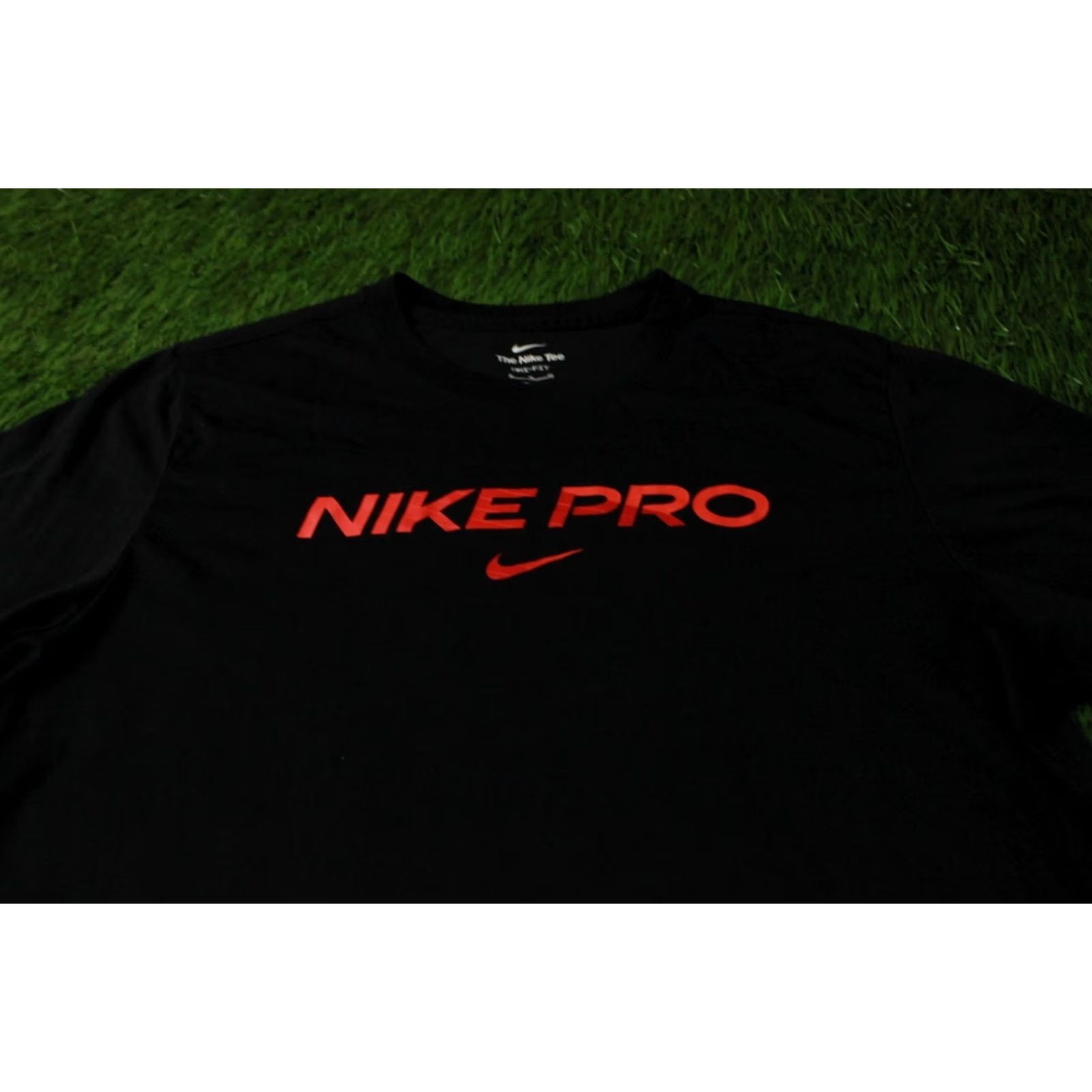 Nike Nike Pro Dri-Fit Casual Shirt Jersey T-Shirt Tee XL Black Men Short Sleeve Crew Neck Sports CrossFit Shirt Mens Size US XL / EU 56 / 4 - 2 Thumbnail
