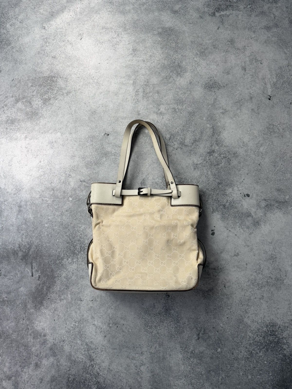Gucci Gucci vintage GG cream handbag Size ONE SIZE - 1 Thumbnail