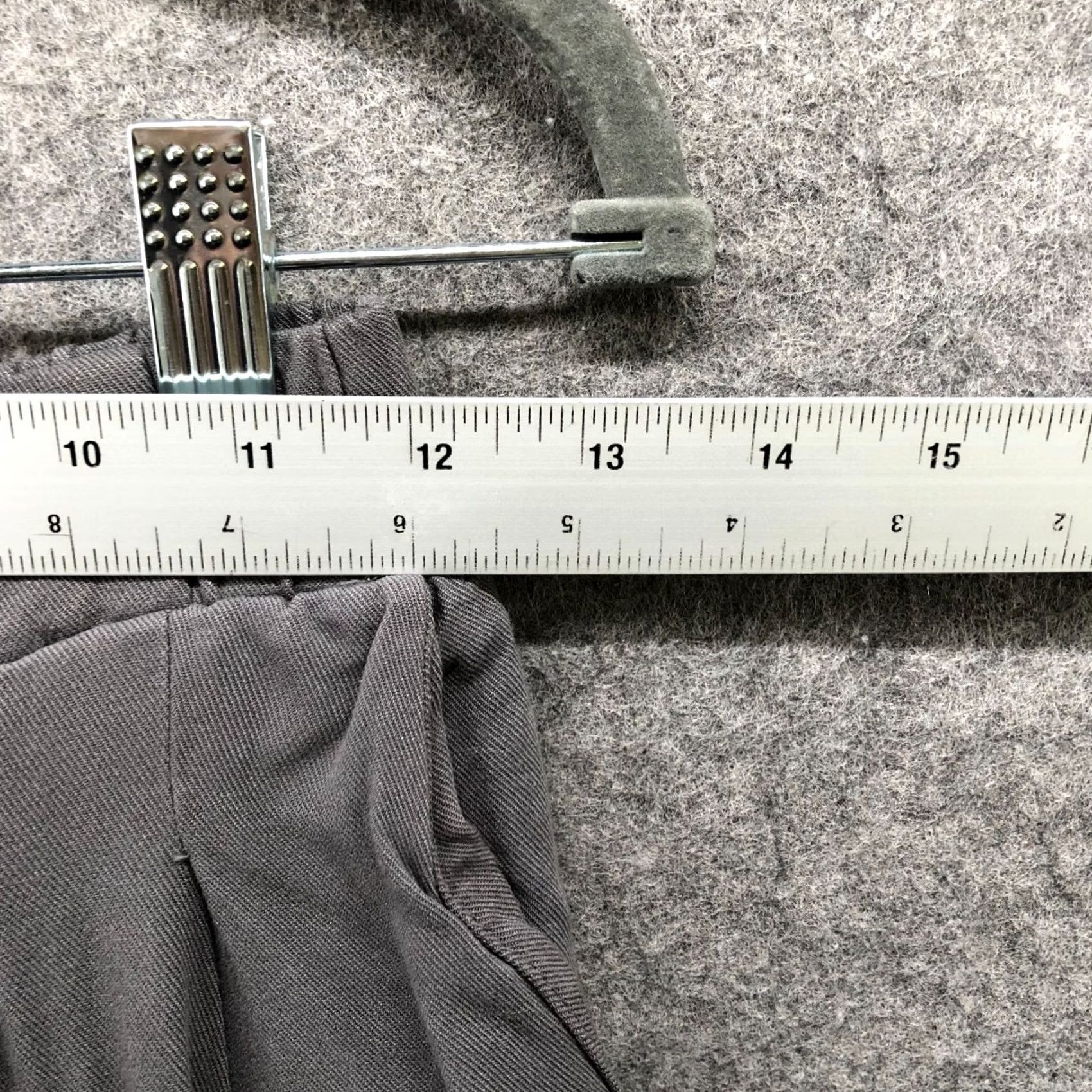 Asos VINTAGE? No — ASOS High Rise Wide Leg Pants Womens 0 Gray Rayon Pleated Front Pull On Pants Size 25" / US 0 / IT 36 - 5 Thumbnail