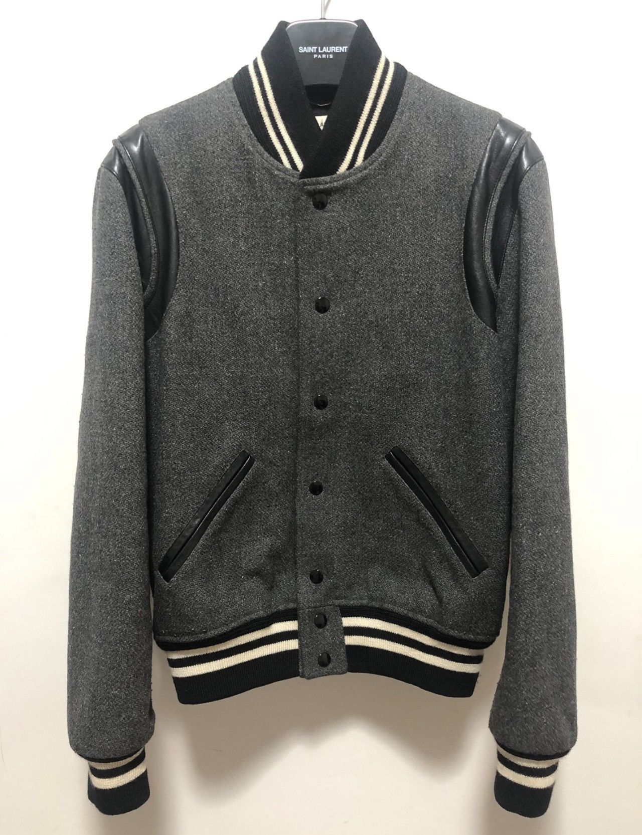 Saint Laurent Paris Saint Laurent 14FW baseball jacket Size US S / EU 44-46 / 1 - 1 Thumbnail