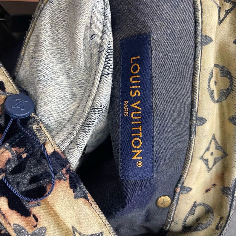 Louis Vuitton Louis Vuitton Fire cloud logo printed denim pants Size US 32 / EU 48 - 4 Thumbnail