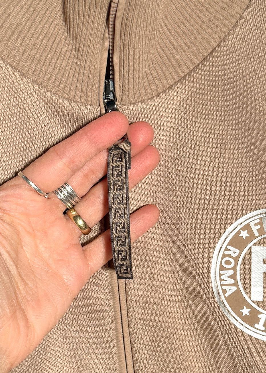 Fendi Fendi Beige Forever Fendi Zucca Sleeves Track Jacket Size L / US 10 / IT 46 - 7 Thumbnail