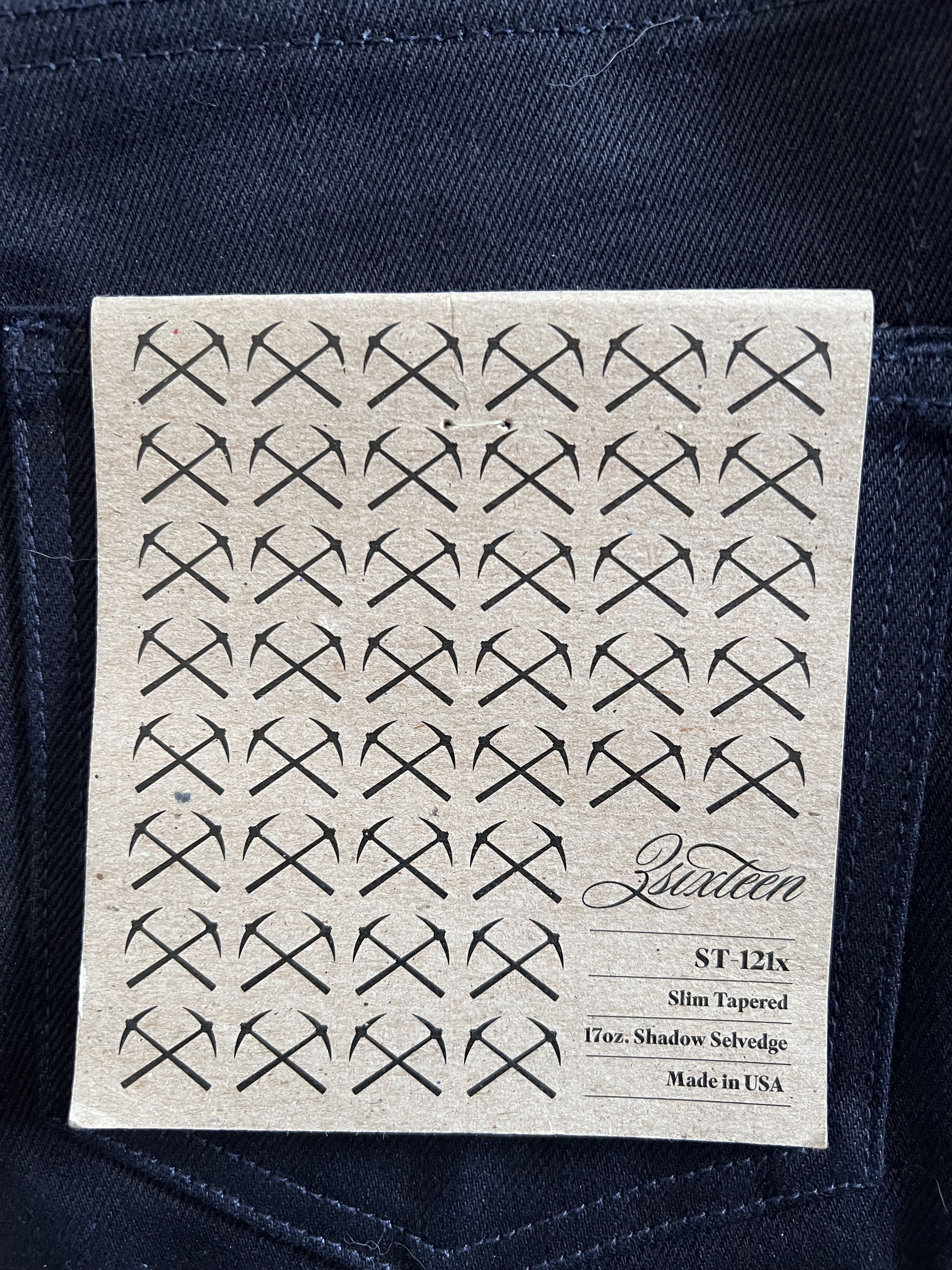 3sixteen NEW 3sixteen men’s ST-121x shadow selvedge raw denim 17oz Size US 32 / EU 48 - 4 Thumbnail