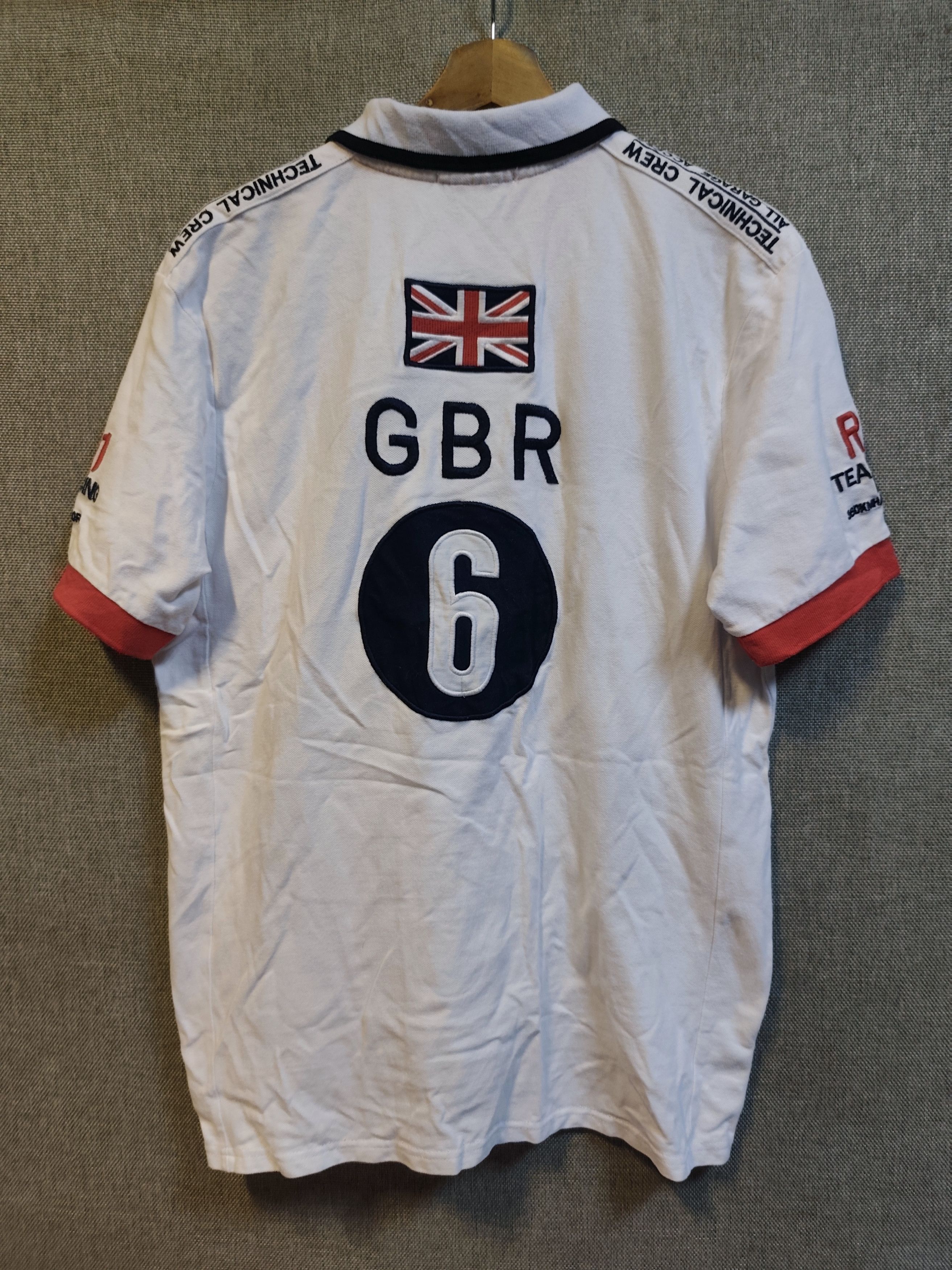Polo Ralph Lauren Vintage Polo Ralph Lauren RL1 Racing Team GBR Polo Shirt Size US M / EU 48-50 / 2 - 1 Thumbnail